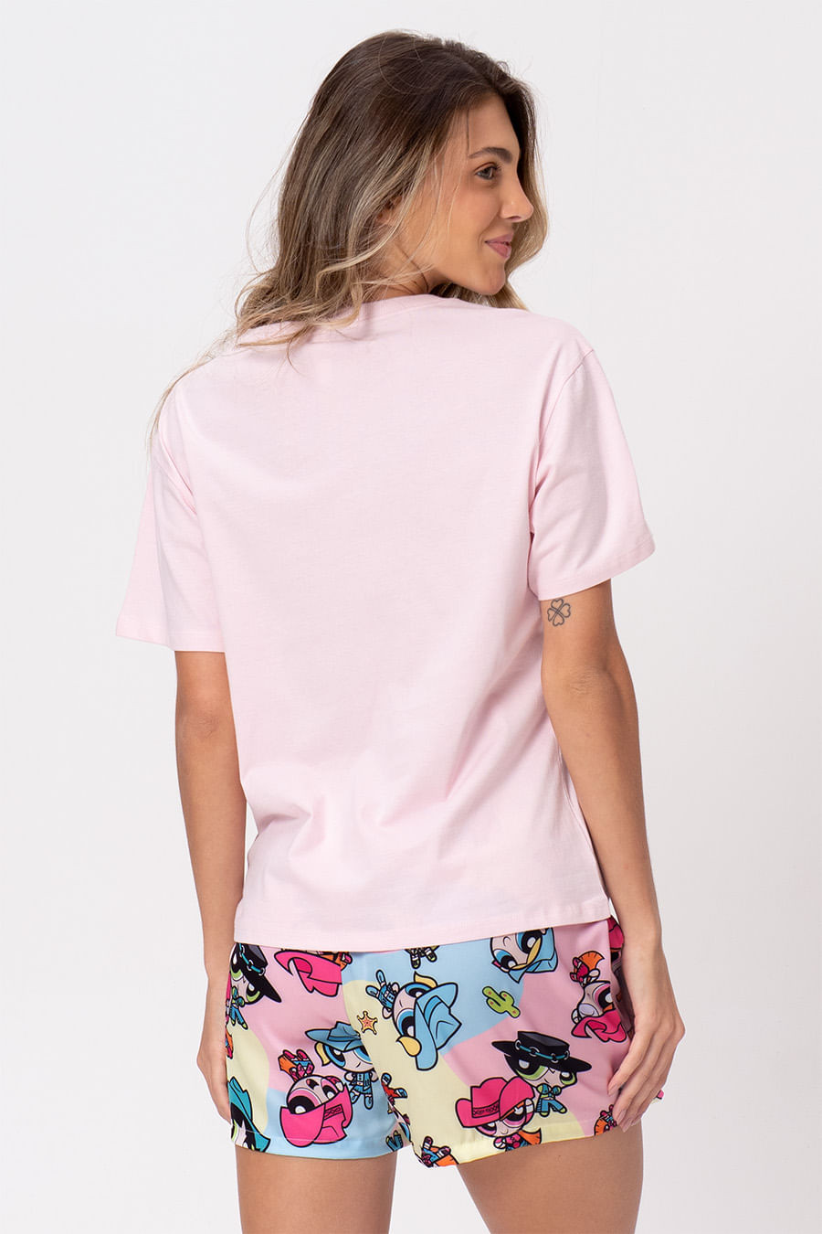 PIJAMA CURTO FEMININO FLORZINHA - SUPERPODEROSAS COWGIRL PIJAMA CURTO FEMININO FLORZINHA - SUPERPODEROSAS COWGIRL