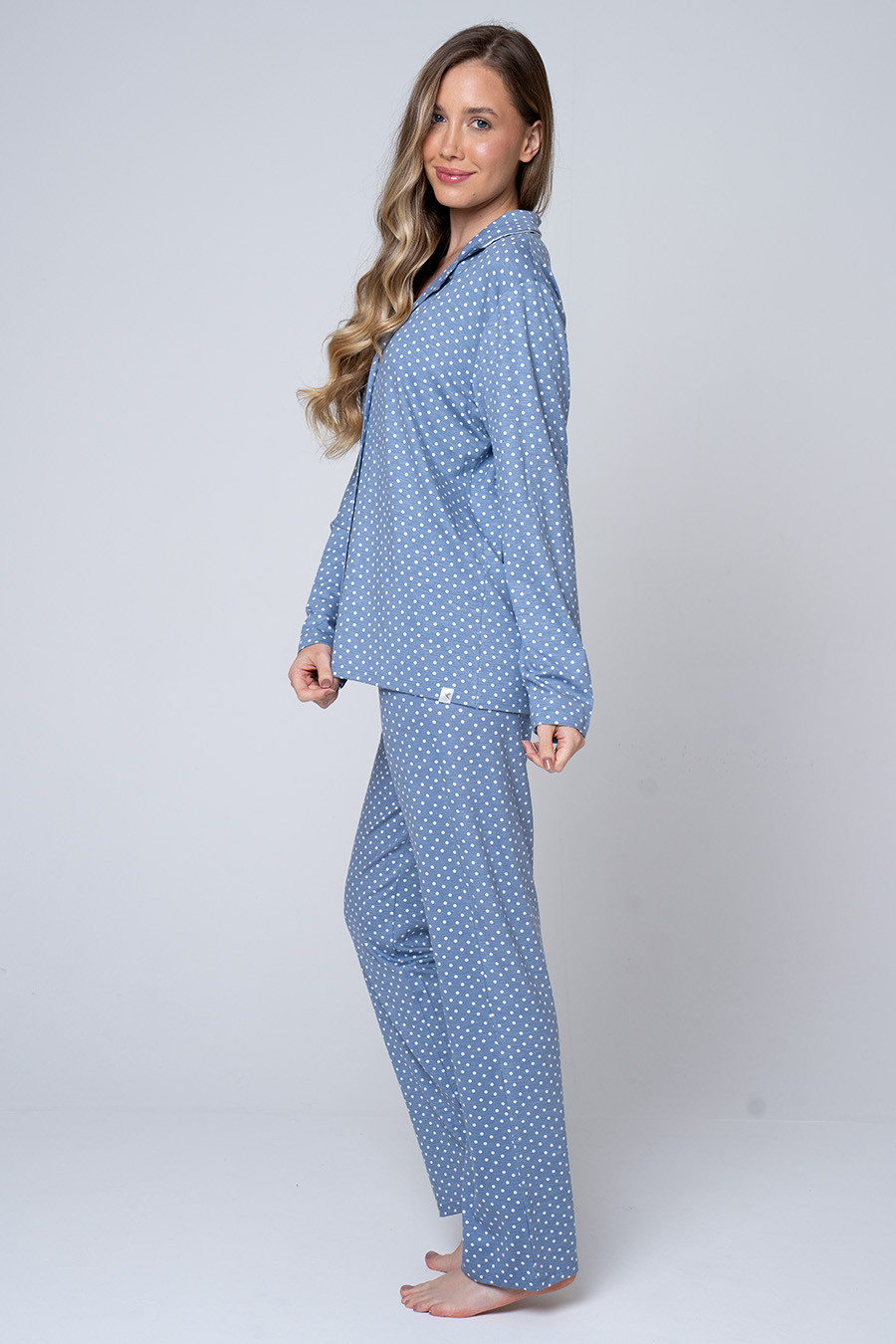 PIJAMA LONGO AMERICANO FEMININO - MINI POÁ