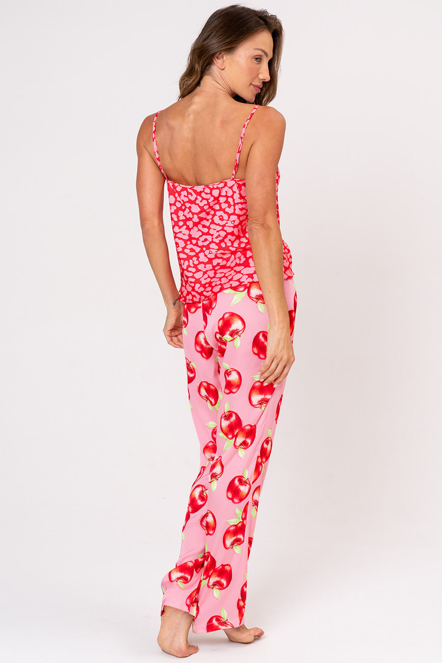 PIJAMA FEMNINO ACETINADO DE ALÇAS - DESEJOS PIJAMA FEMNINO ACETINADO DE ALÇAS - DESEJOS