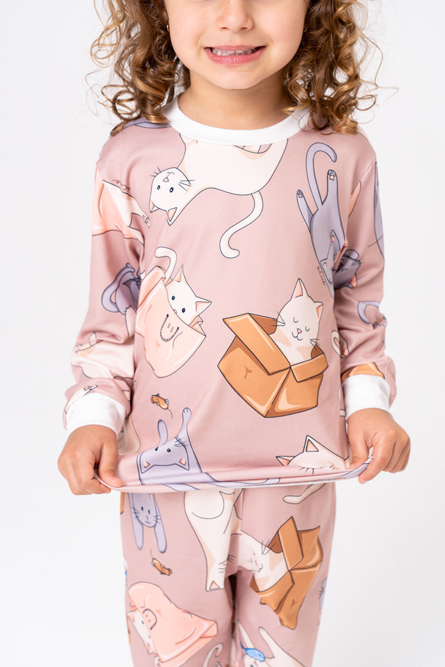 PIJAMA LONGO INFANTIL UNISSEX - GATICES PIJAMA LONGO INFANTIL UNISSEX - GATICES