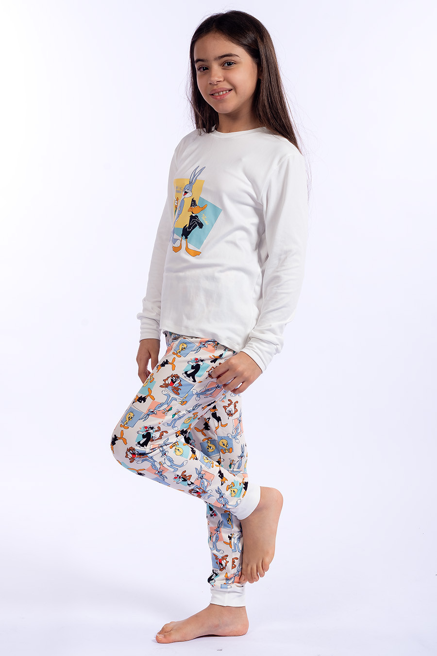 PIJAMA JUNVEIL UNISSEX ESTAMPADO - LOONEY BOX PIJAMA JUNVEIL UNISSEX ESTAMPADO