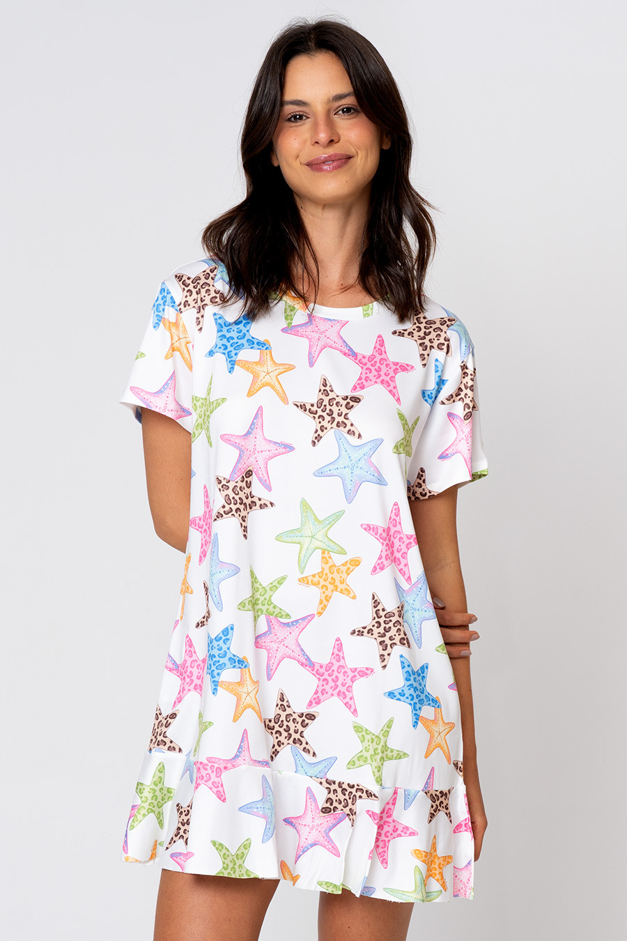 CAMISOLA ESTRELA DO MAR MANGA CURTA - A MAR CAMISOLA ESTRELA DO MAR MANGA CURTA - A MAR