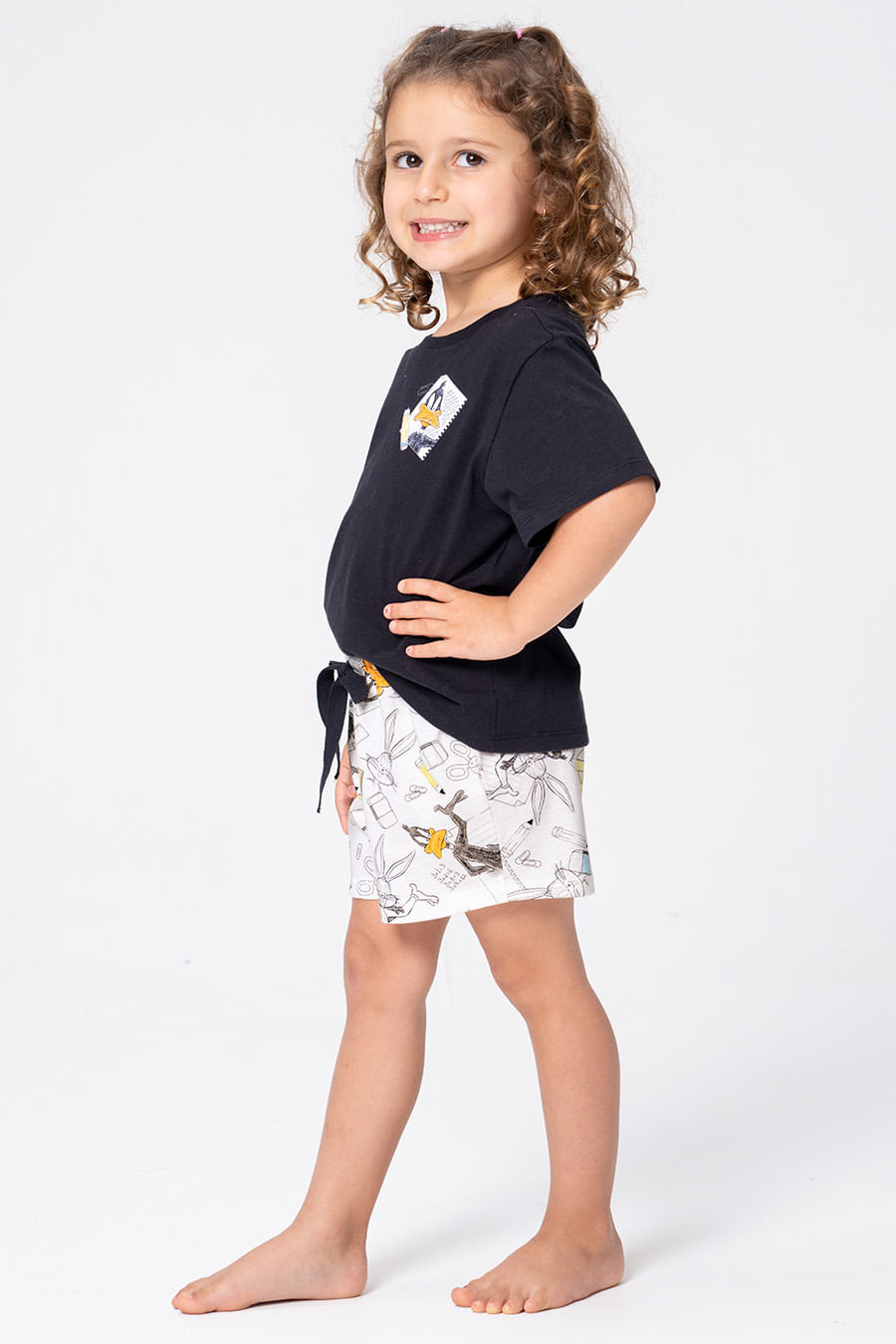 PIJAMA INFANTIL MENINA DE ALGODÃO - LOONEY GERAÇÃO RAIZ PIJAMA INFANTIL MENINA DE ALGODÃO - LOONEY GERAÇÃO RAIZ