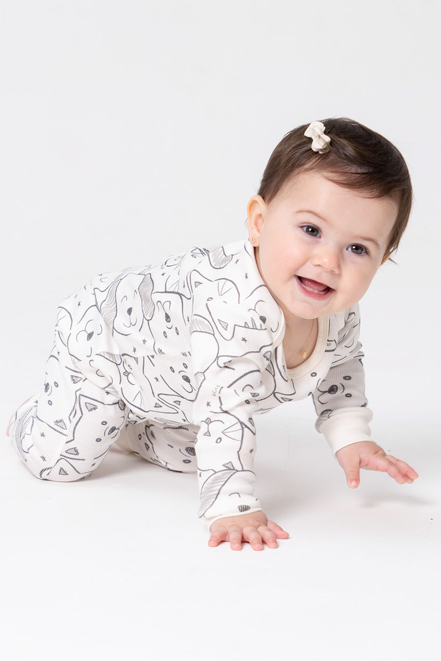 MACACÃO LONGO BABY - PET COLORS