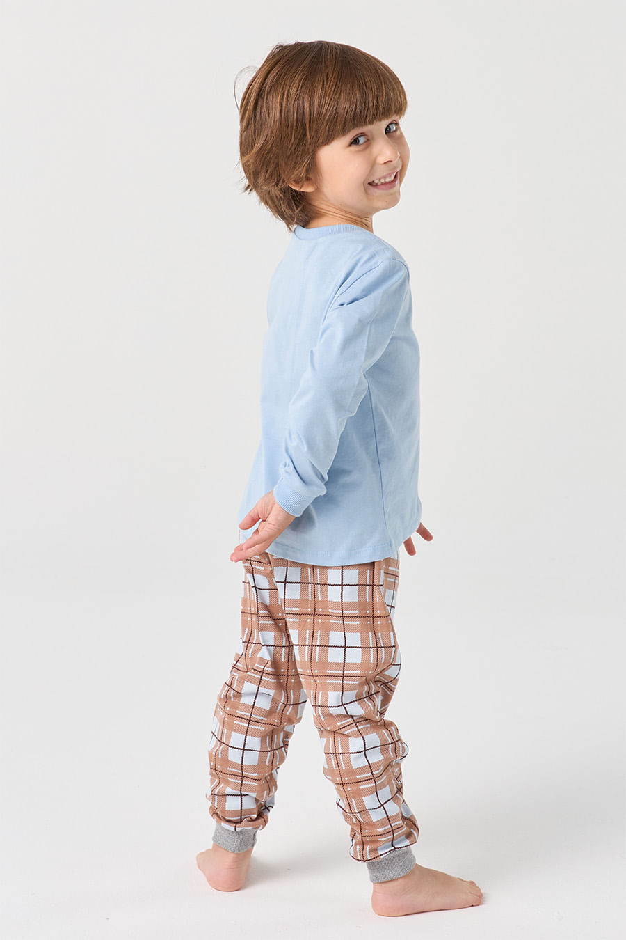 PIJAMA LONGO DE MALHA INFANTIL UNISSEX  - CAPUCCINO PIJAMA LONGO DE MALHA INFANTIL UNISSEX  - CAPUCCINO