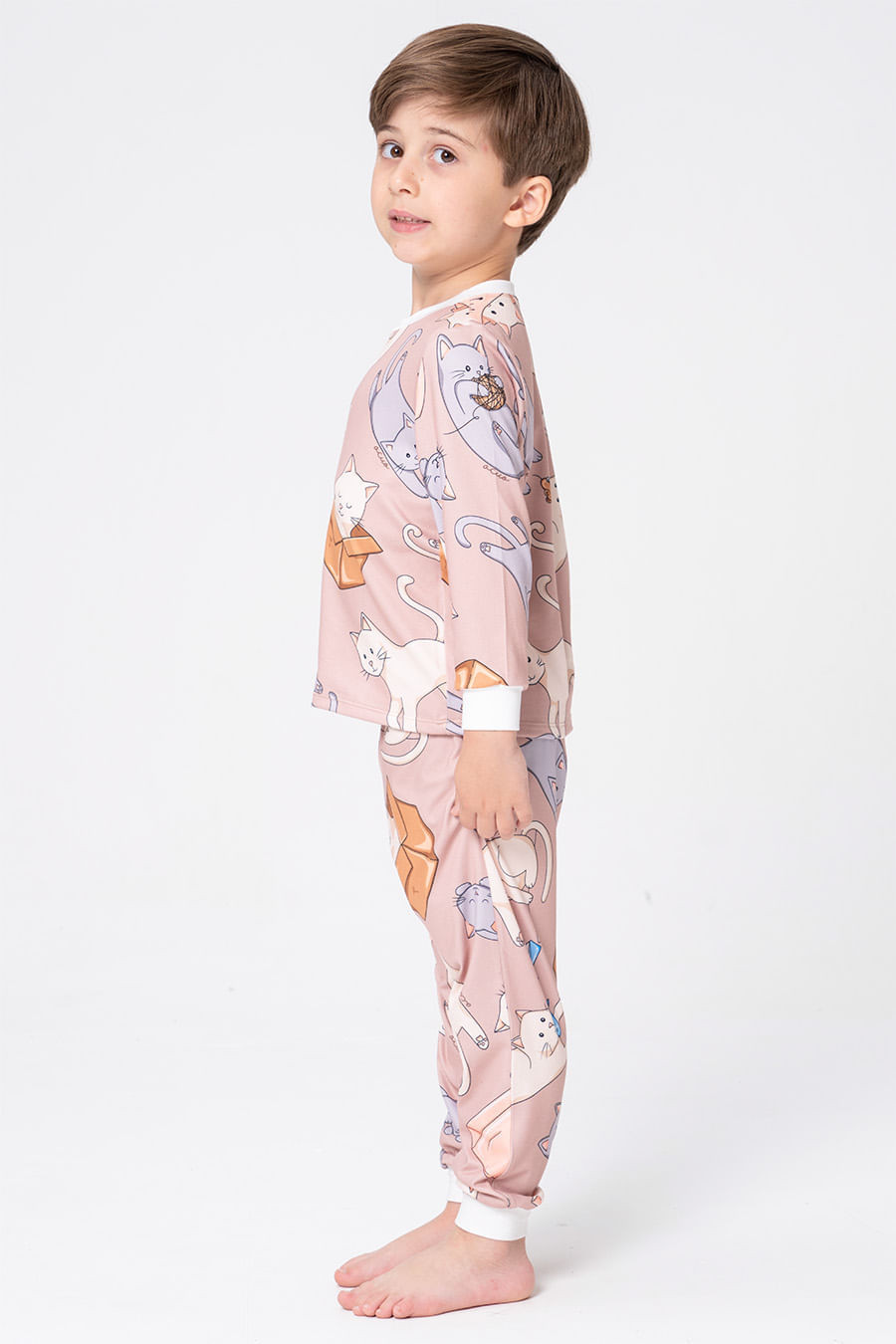 PIJAMA LONGO INFANTIL UNISSEX - GATICES PIJAMA LONGO INFANTIL UNISSEX - GATICES