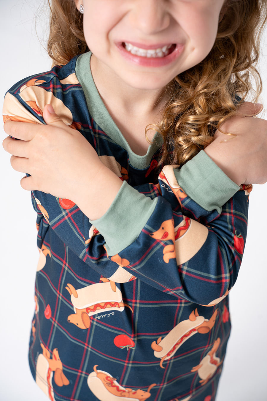 PIJAMA LONGO INFANTIL UNISSEX - HOT DOG PIJAMA LONGO INFANTIL UNISSEX - HOT DOG