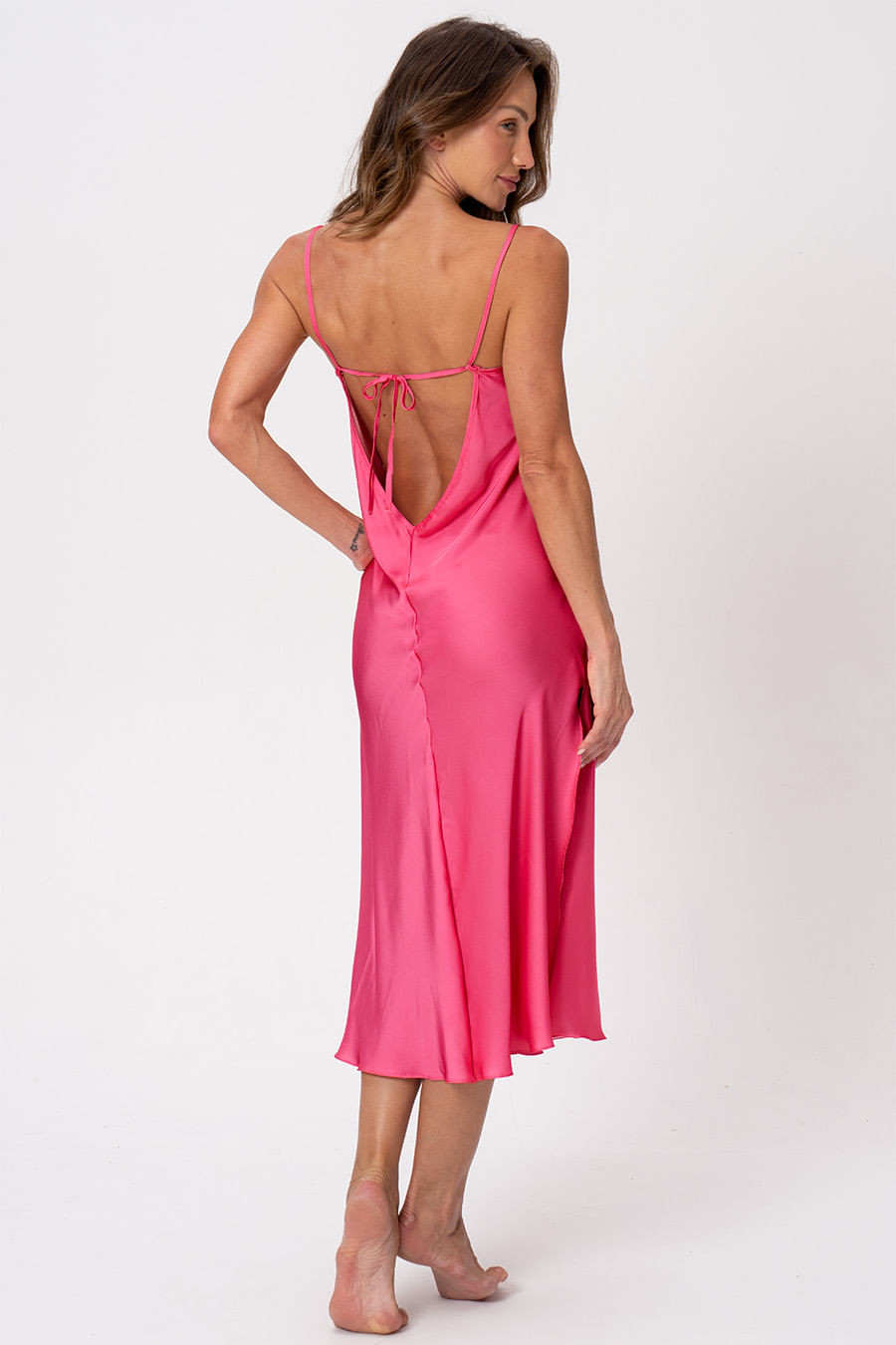 CAMISOLA ACETINADA DECOTE DEGAGÊ - CLÁSSICOS ACETINADOS PINK LOVE CAMISOLA ACETINADA DECOTE DEGAGÊ - CLÁSSICOS ACETINADOS PINK LOVE
