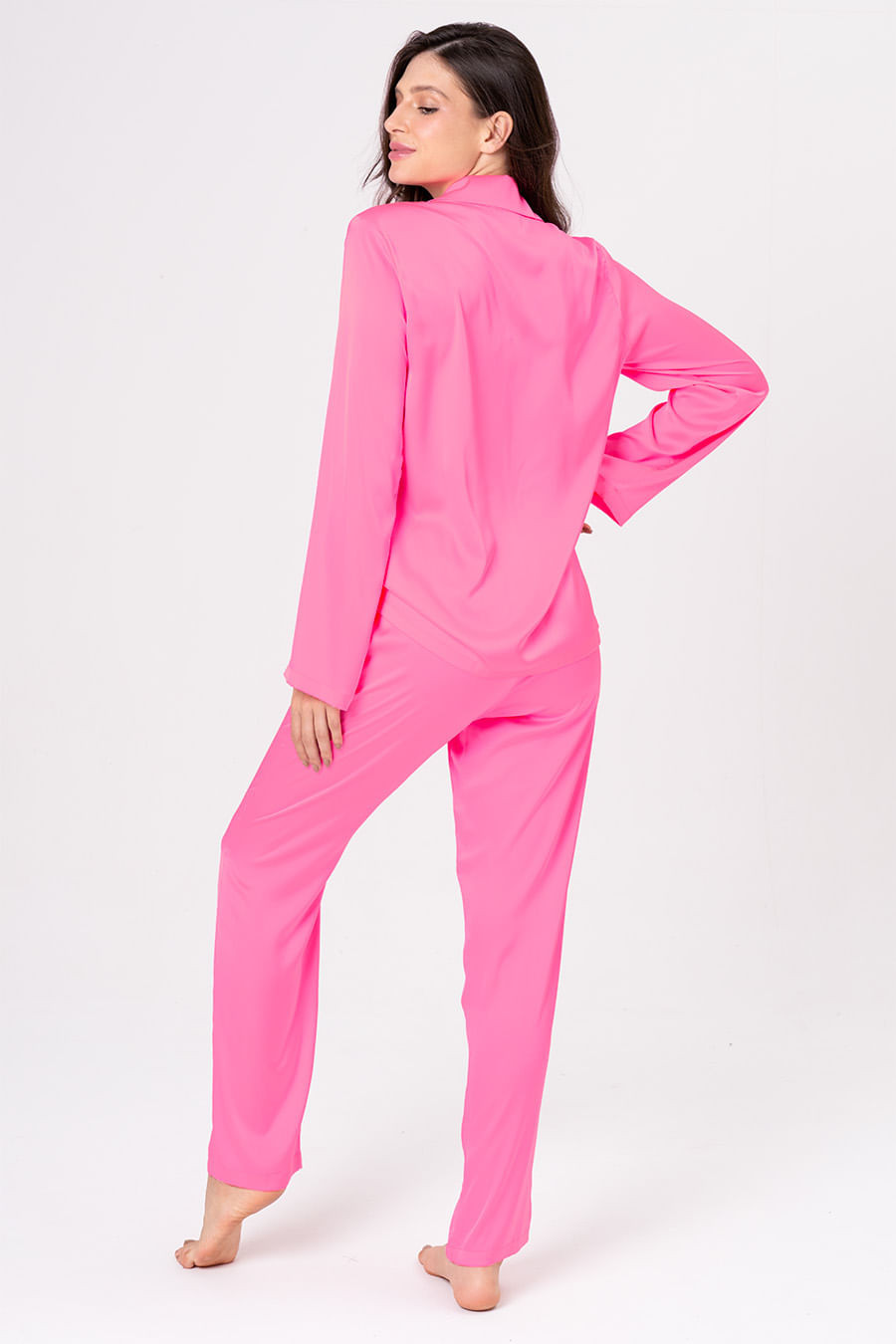 PIJAMA AMERICANO ACETINADO - ENTRELAÇOS PIJAMA AMERICANO ACETINADO - ENTRELAÇOS