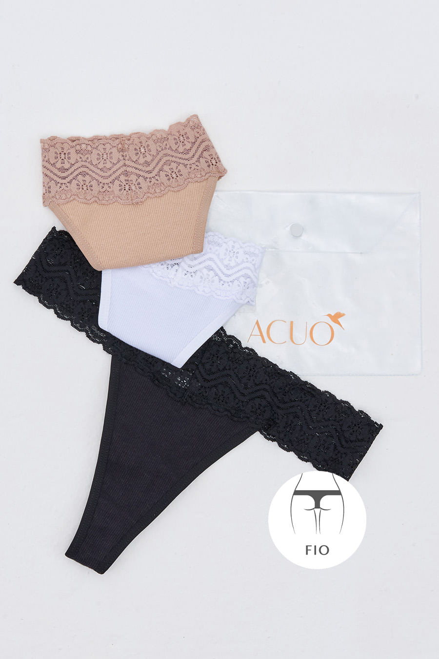 KIT CALCINHAS ALGODÃO FIO 3 CORES - ETERNO LINGERIE KIT CALCINHAS ALGODÃO FIO 3 CORES - ETERNO LINGERIE