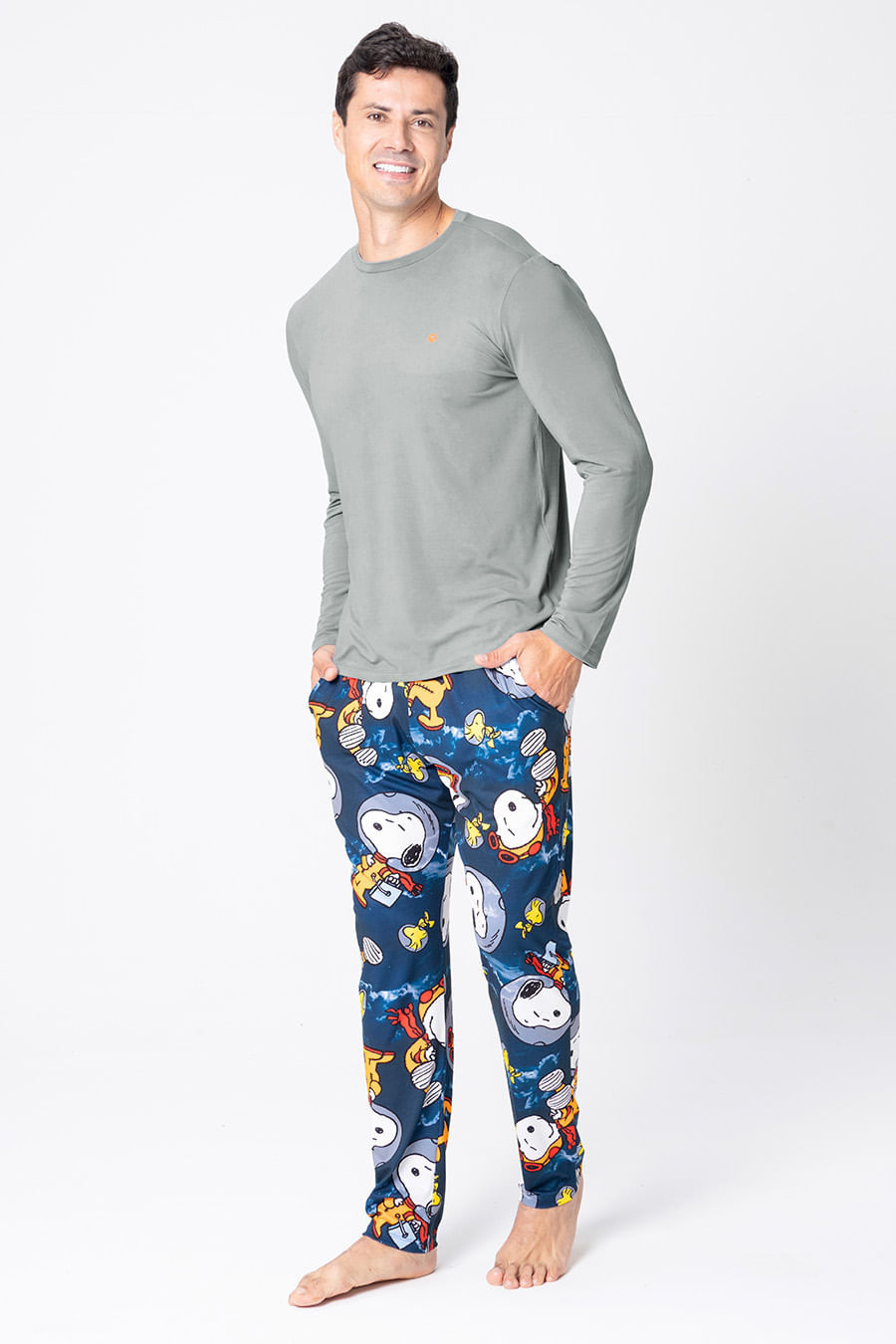 PIJAMA LONGO MASCULINO - SNOOPY NAUTA PIJAMA LONGO MASCULINO - SNOOPY NAUTA
