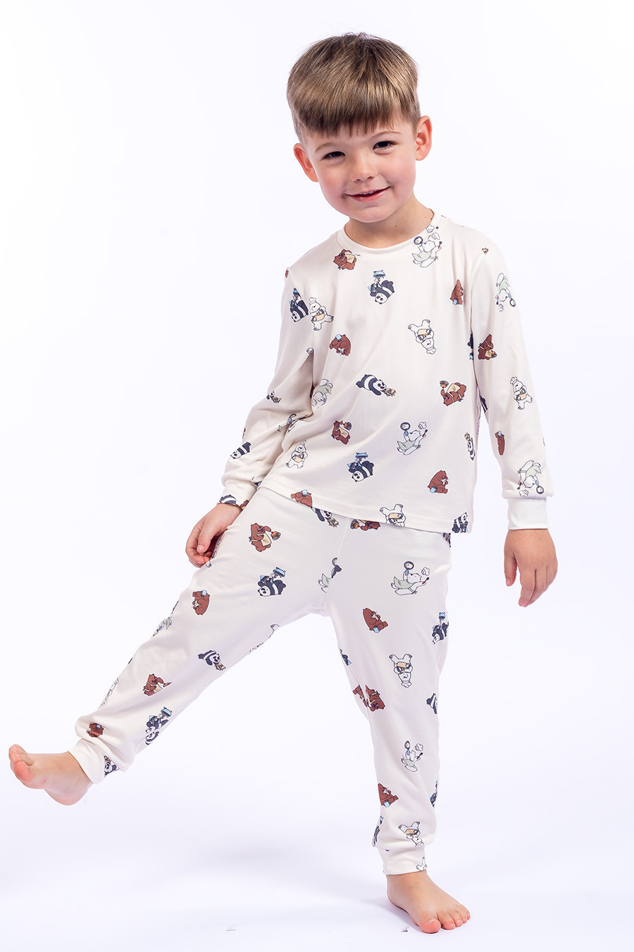 PIJAMA UNISSEX SKIN LIGHT - URSOS SEM CURSO CAFÉ DE DOMINGO FRENTE MENINO