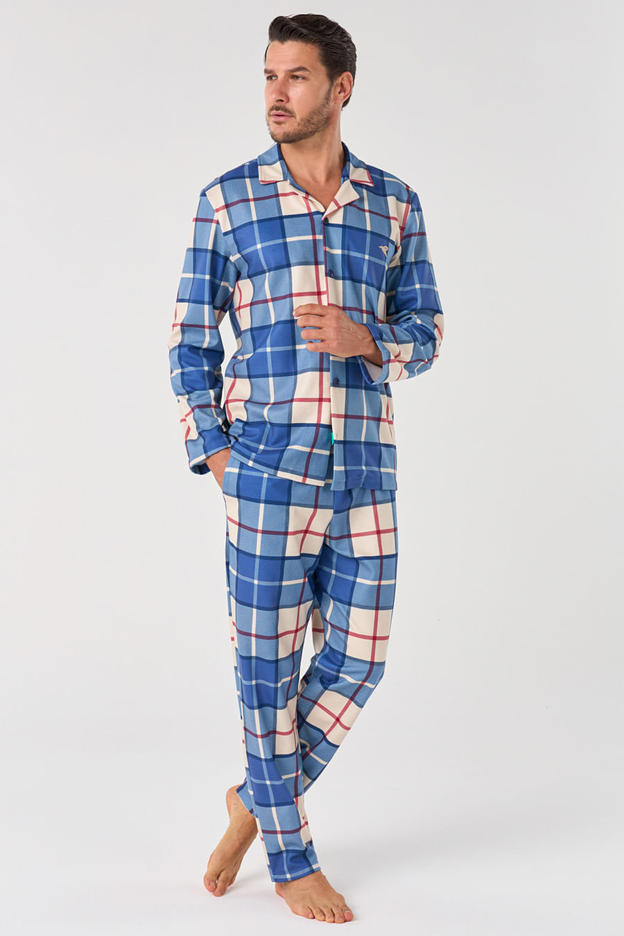 PIJAMA LONGO MASCULINO AMERICANO - ROYAL FLUSH PIJAMA LONGO MASCULINO AMERICANO - ROYAL FLUSH