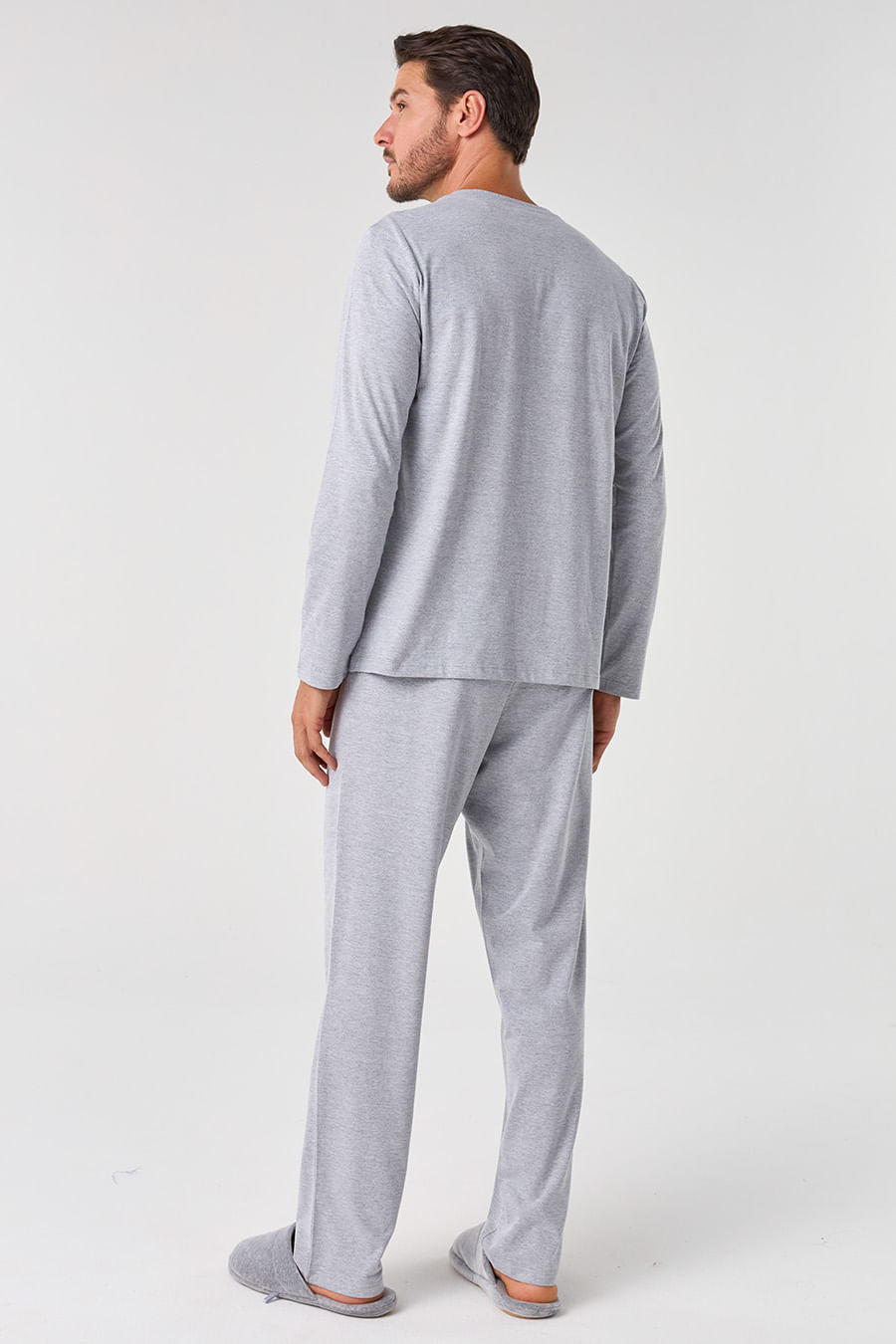 PIJAMA LONGO MEIA MALHA - ETERNO MASCULINO PIJAMA LONGO MEIA MALHA - ETERNO MASCULINO