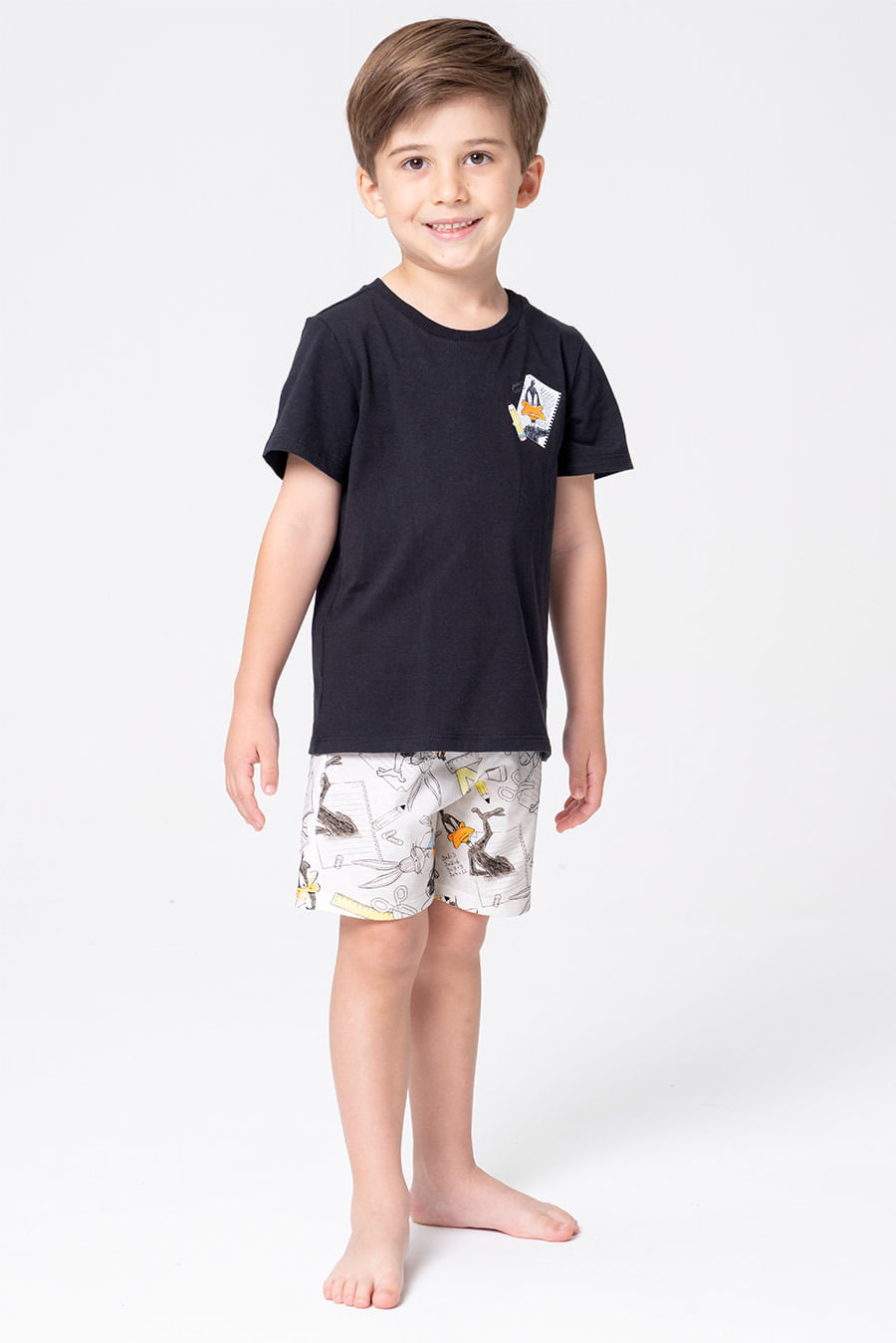 PIJAMA INFANTIL MENINO DE ALGODÃO - LOONEY GERAÇÃO RAIZ PIJAMA INFANTIL MENINO DE ALGODÃO - LOONEY GERAÇÃO RAIZ