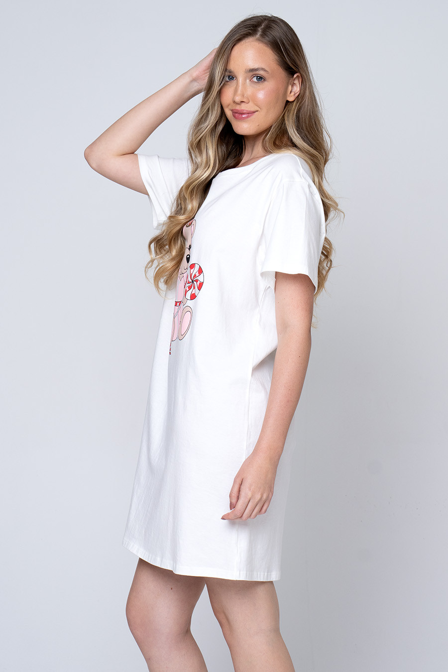 CAMISOLA CURTA DE ALGODÃO BAILARINA - ABRAÇO DE URSO CAMISOLA CURTA DE ALGODÃO BAILARINA - ABRAÇO DE URSO