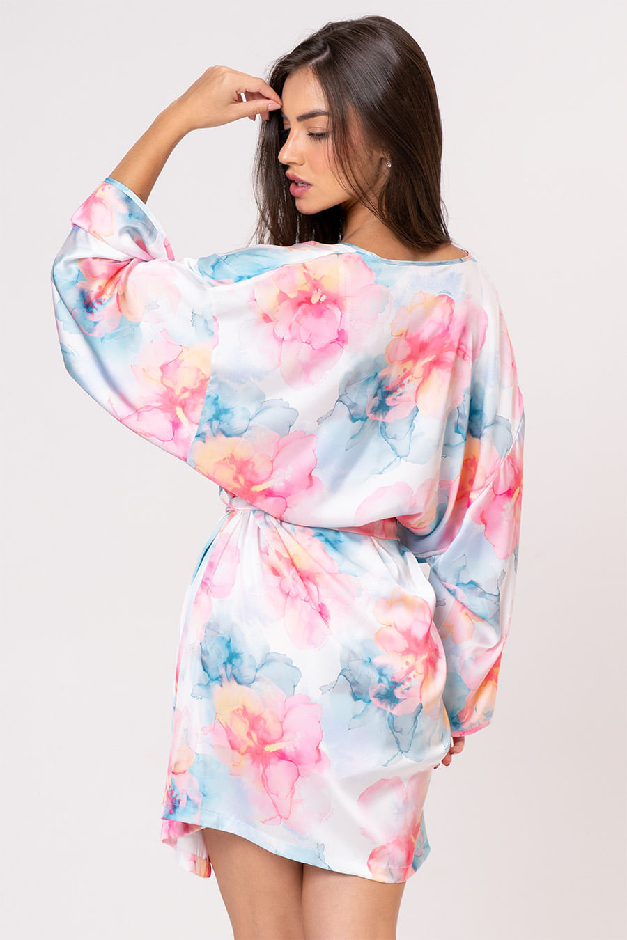 ROBE ACETINADO - SUNSET ROBE ACETINADO - SUNSET