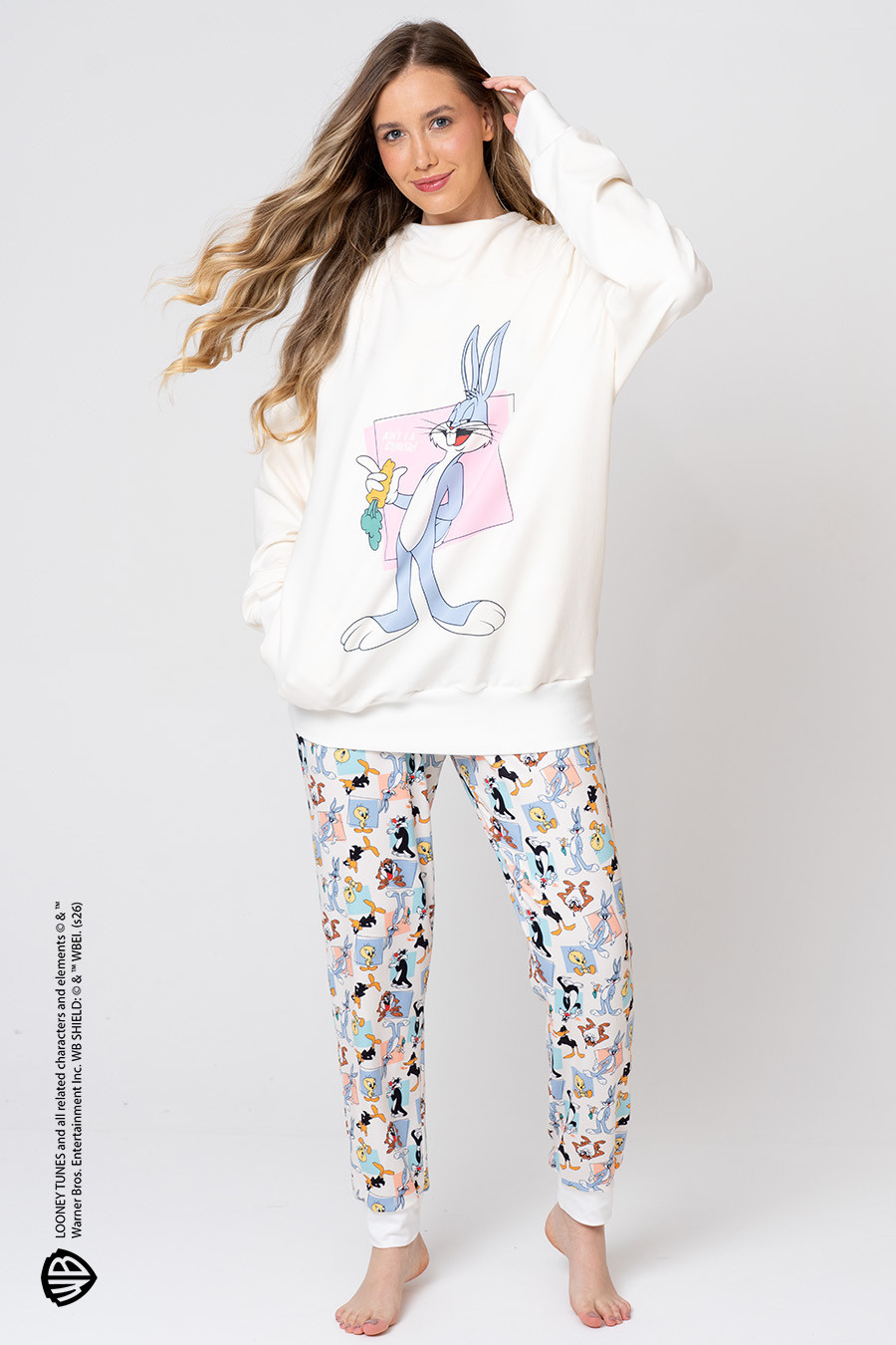 MOLETOM FEMININO CONFORT OVERSIZE - LOONEY BOX MOLETOM FEMININO CONFORT OVERSIZE
