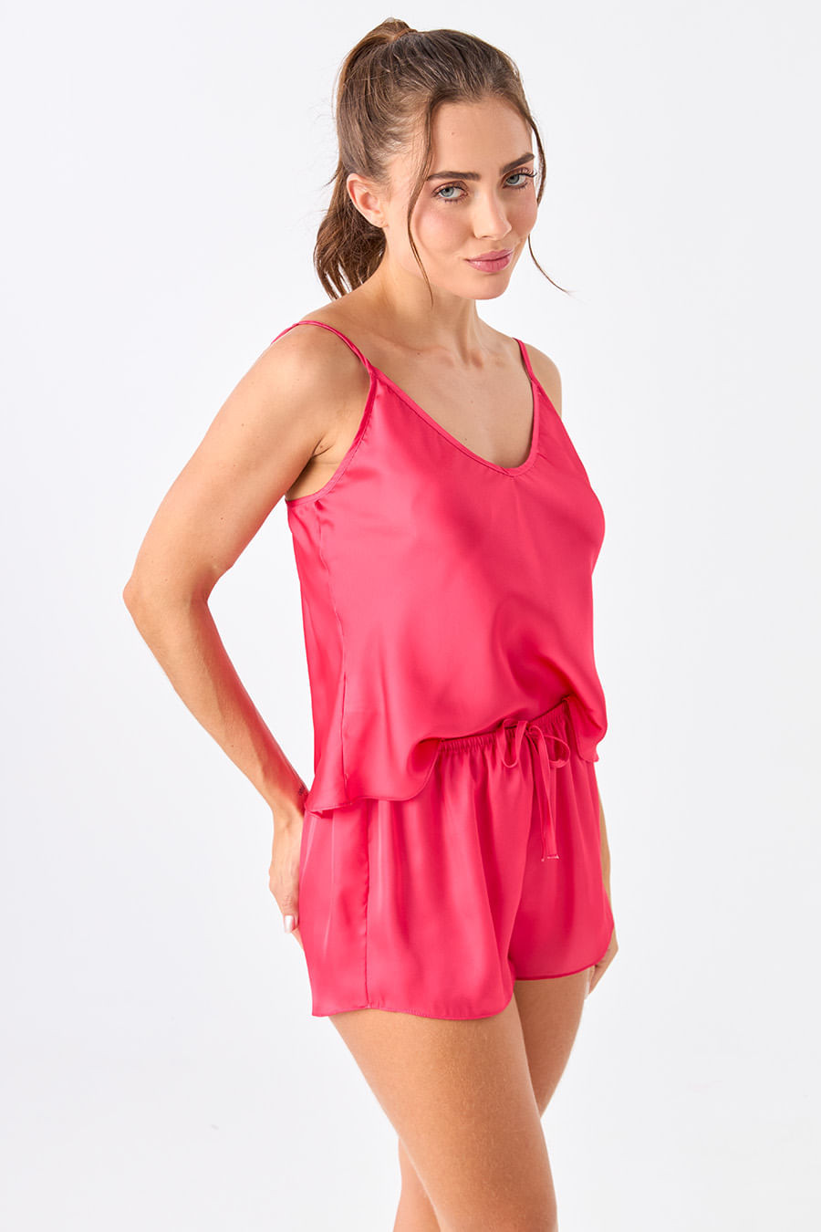 SHORT DOLL ACETINADO - CLÁSSICOS ACETINADOS ÁGATA ROSA