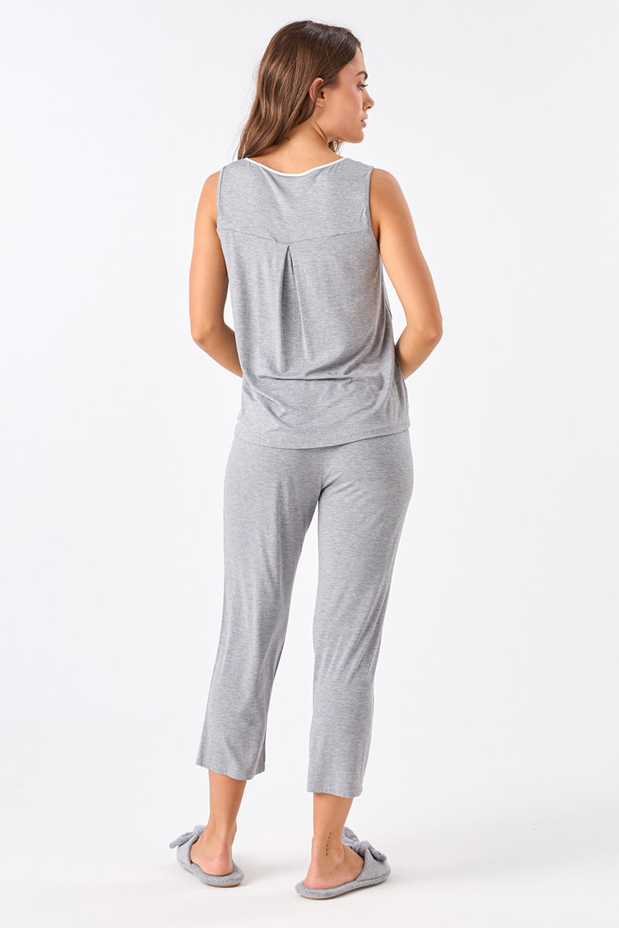 PIJAMA PESCADOR DE REGATA E CALÇA - CLÁSSICOS VISCOSE MESCLA PIJAMA PESCADOR DE REGATA E CALÇA - CLÁSSICOS VISCOSE MESCLA