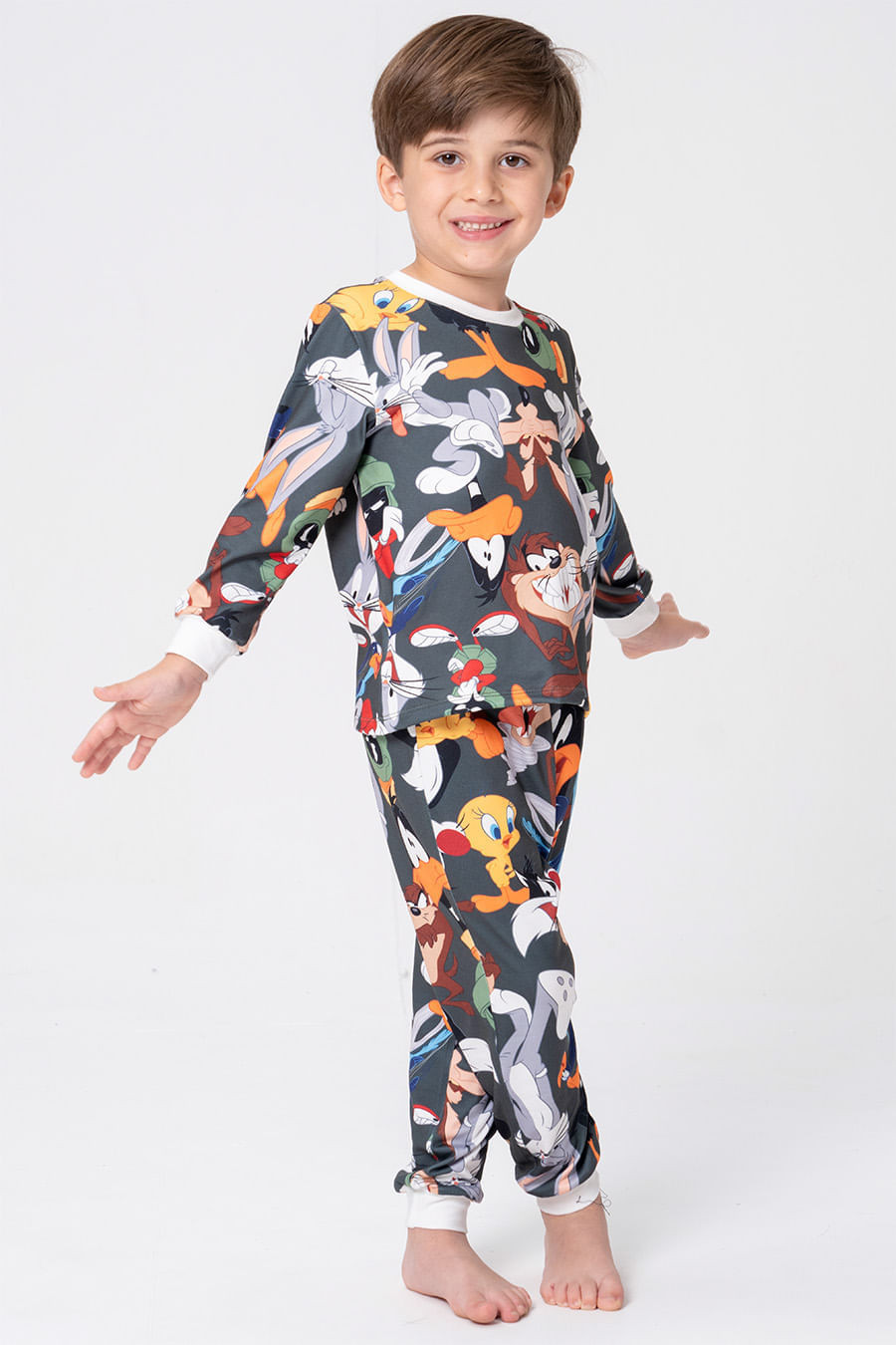 PIJAMA INFANTIL UNISSEX - LOONEY HOLLYWOOD PIJAMA INFANTIL UNISSEX - LOONEY HOLLYWOOD
