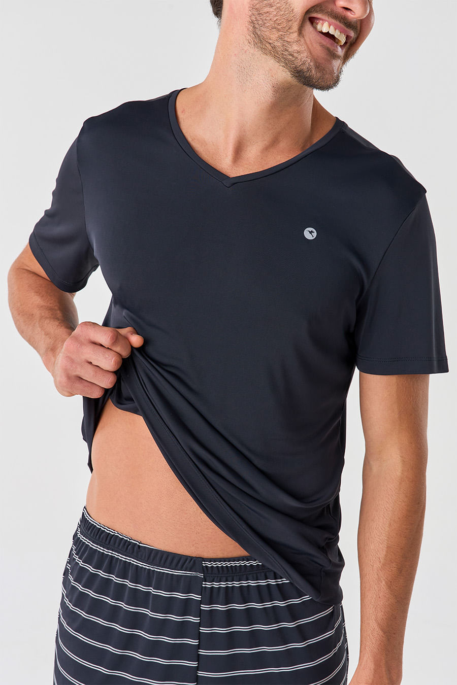 PIJAMA GELADINHO MASCULINO LISTRAS - MAGNÓLIA