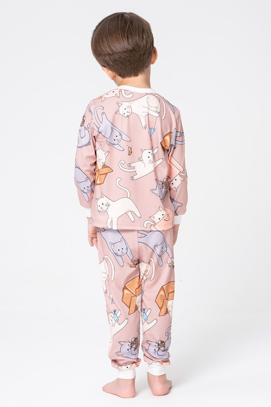 PIJAMA LONGO INFANTIL UNISSEX - GATICES PIJAMA LONGO INFANTIL UNISSEX - GATICES
