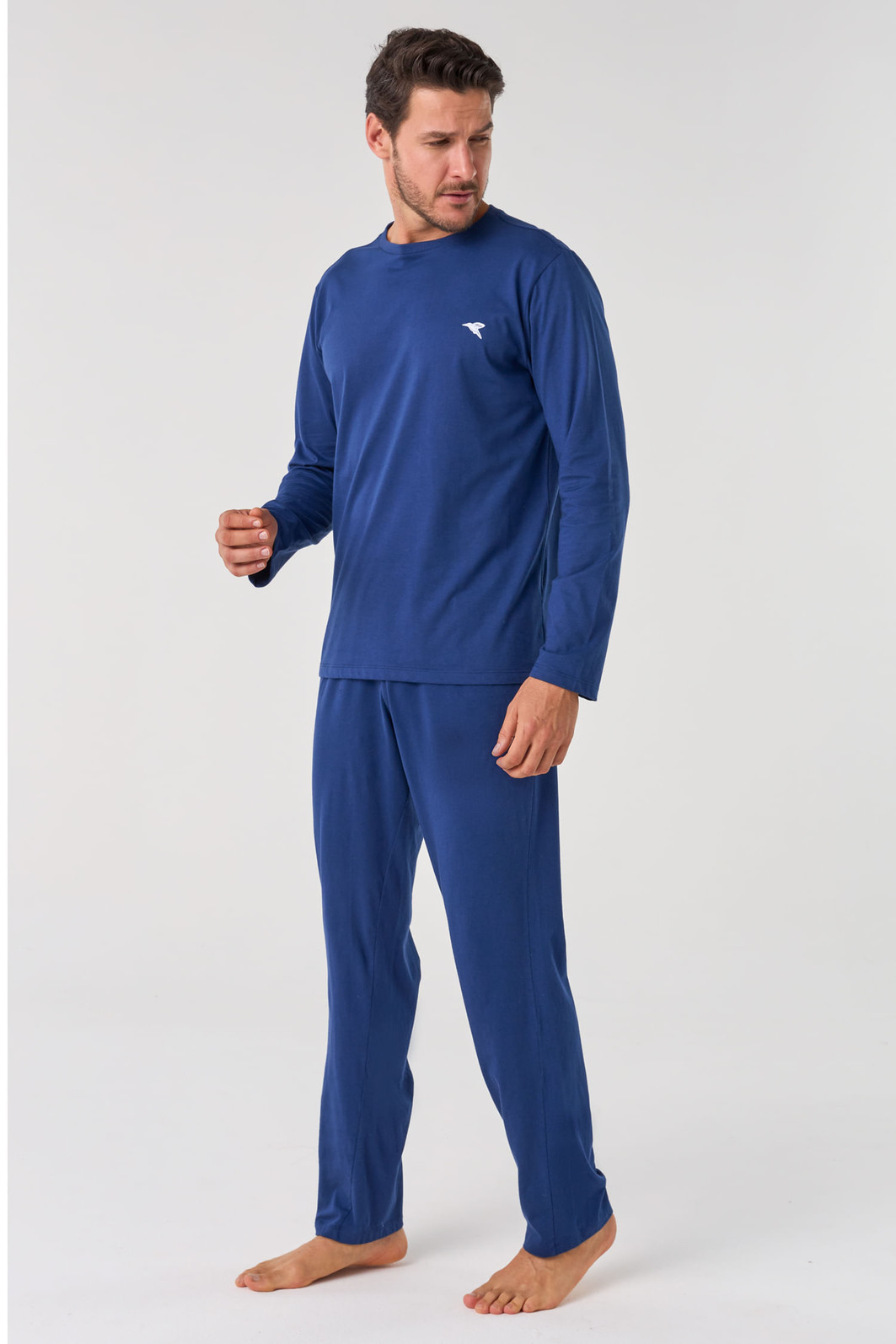 PIJAMA LONGO DE ALGODÃO - ETERNO MASCULINO PIJAMA LONGO DE ALGODÃO - ETERNO MASCULINO