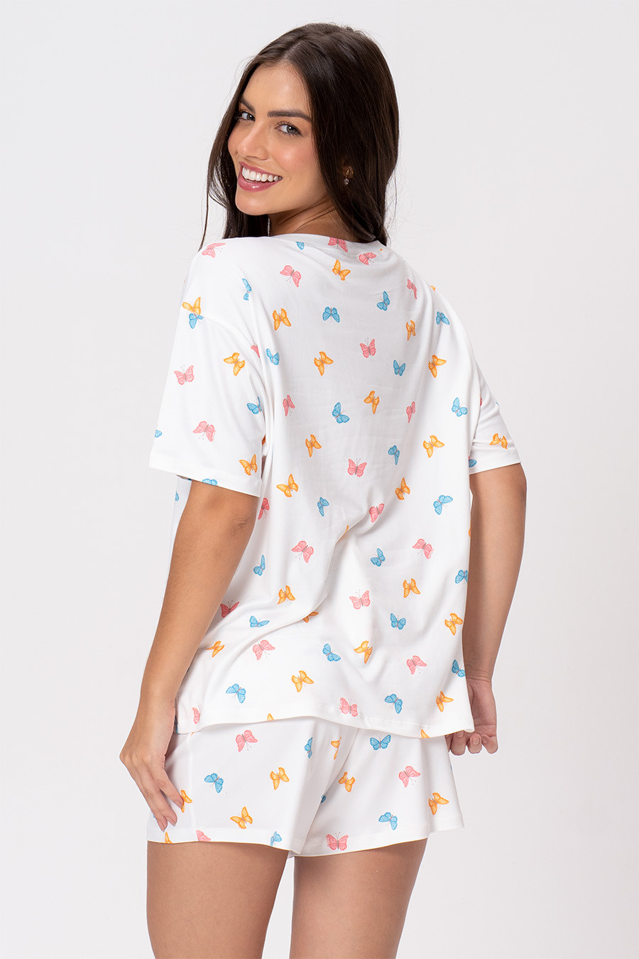 PIJAMA CURTO BORBOLETAS - GIFTS FÉRIAS