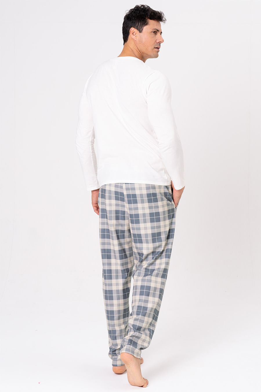 PIJAMA LONGO MASCULINO - GREY PIJAMA LONGO MASCULINO - GREY