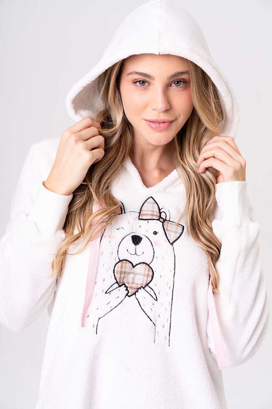 PIJAMA LONGO COM CAPUZ - MOCACCINO PIJAMA LONGO COM CAPUZ - MOCACCINO