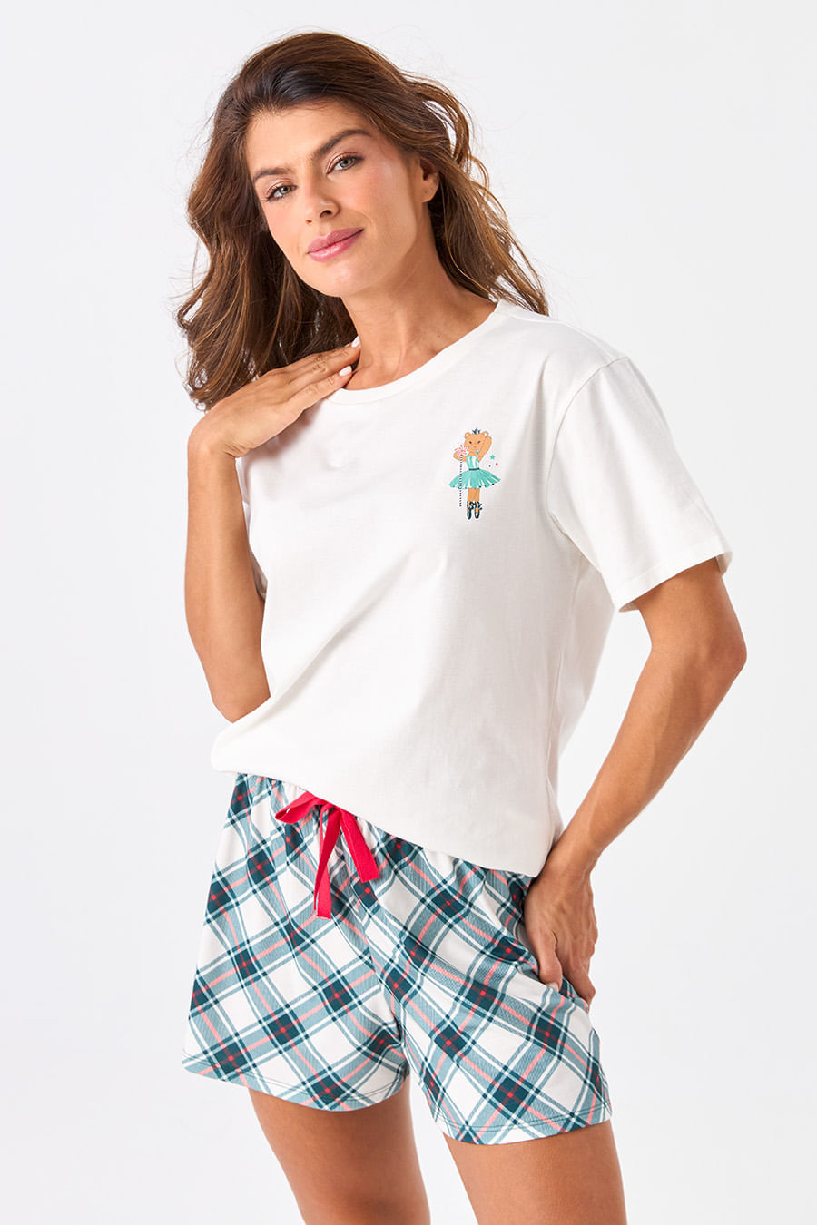 PIJAMA CURTO DE ALGODÃO - CONTOS DE NATAL PIJAMA CURTO DE ALGODÃO - CONTOS DE NATAL