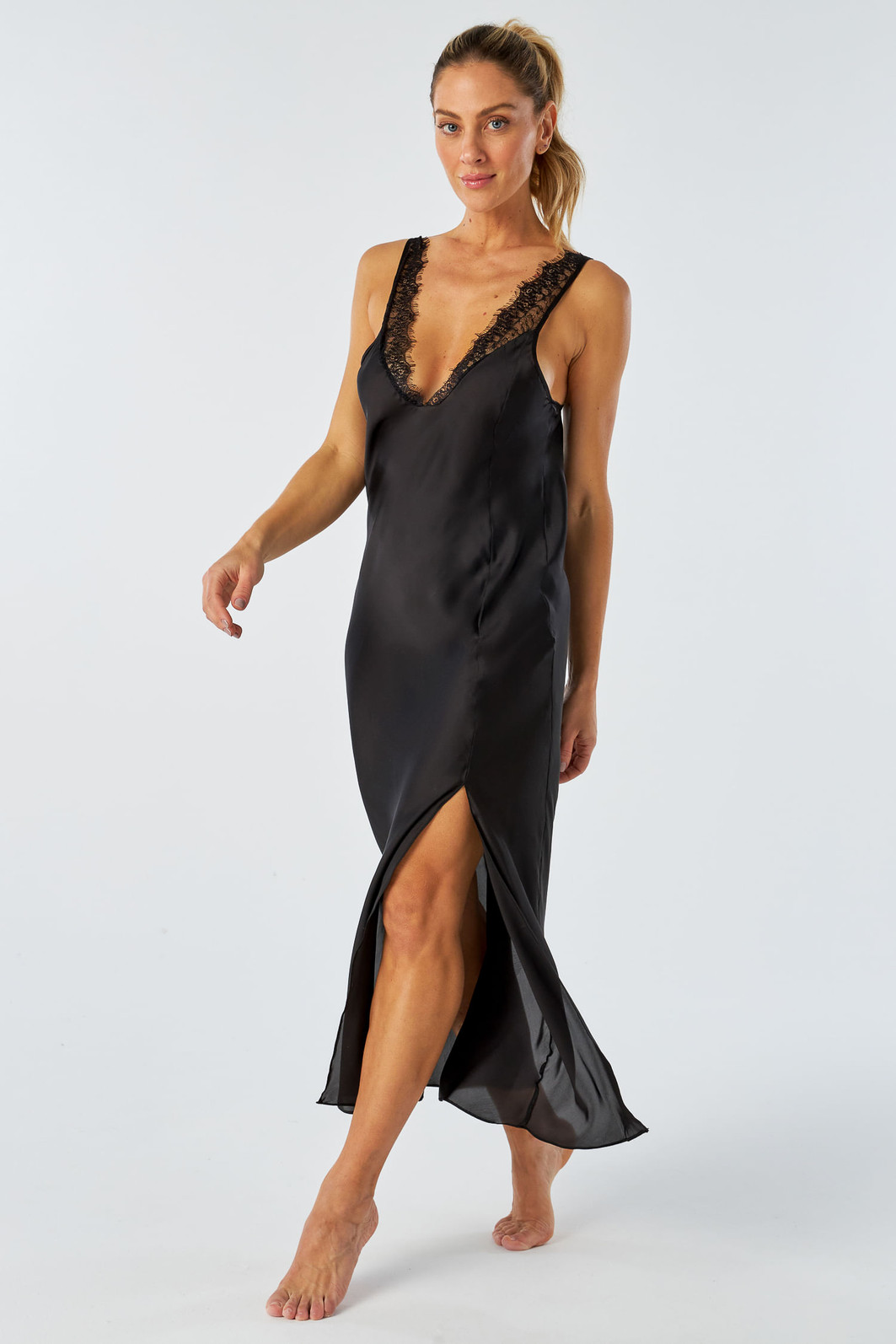 CAMISOLA LONGA TOQUE DE SEDA - YES, I DO CAMISOLA LONGA TOQUE DE SEDA - YES, I DO