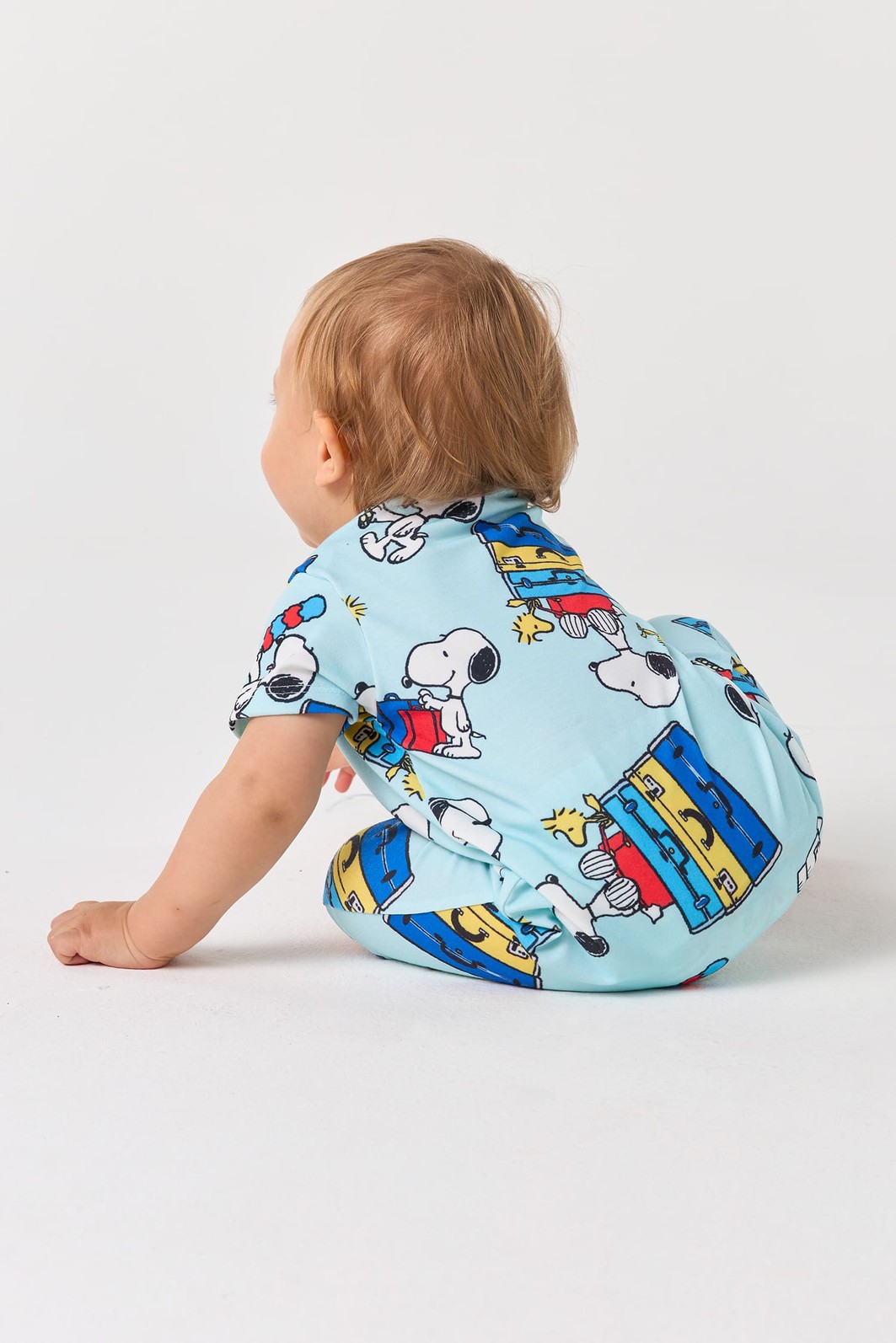 BODY MACAQUINHO CURTO BABY AZUL - SNOOPY FÉRIAS BODY MACAQUINHO CURTO BABY AZUL - SNOOPY FÉRIAS