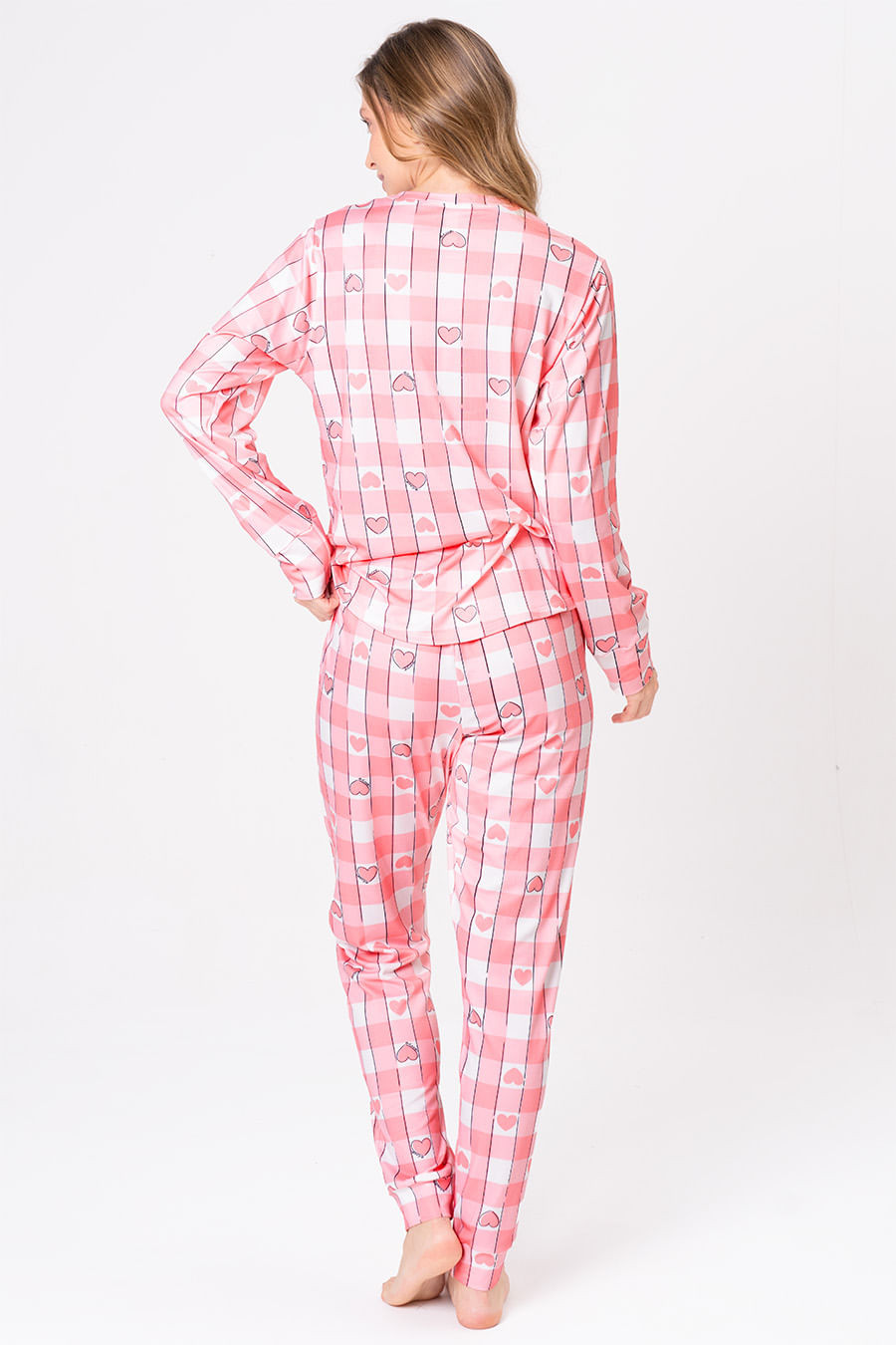 PIJAMA LONGO TOQUE DE PÊSSEGO - PINKNIC PIJAMA LONGO TOQUE DE PÊSSEGO - PINKNIC