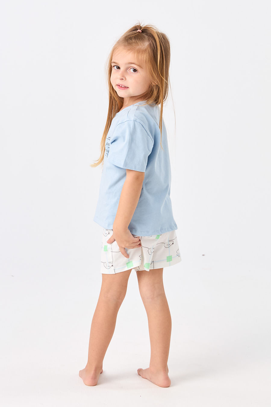 PIJAMA CURTO INFANTIL MENINA - CAT&DOG PIJAMA CURTO INFANTIL MENINA - CAT&DOG