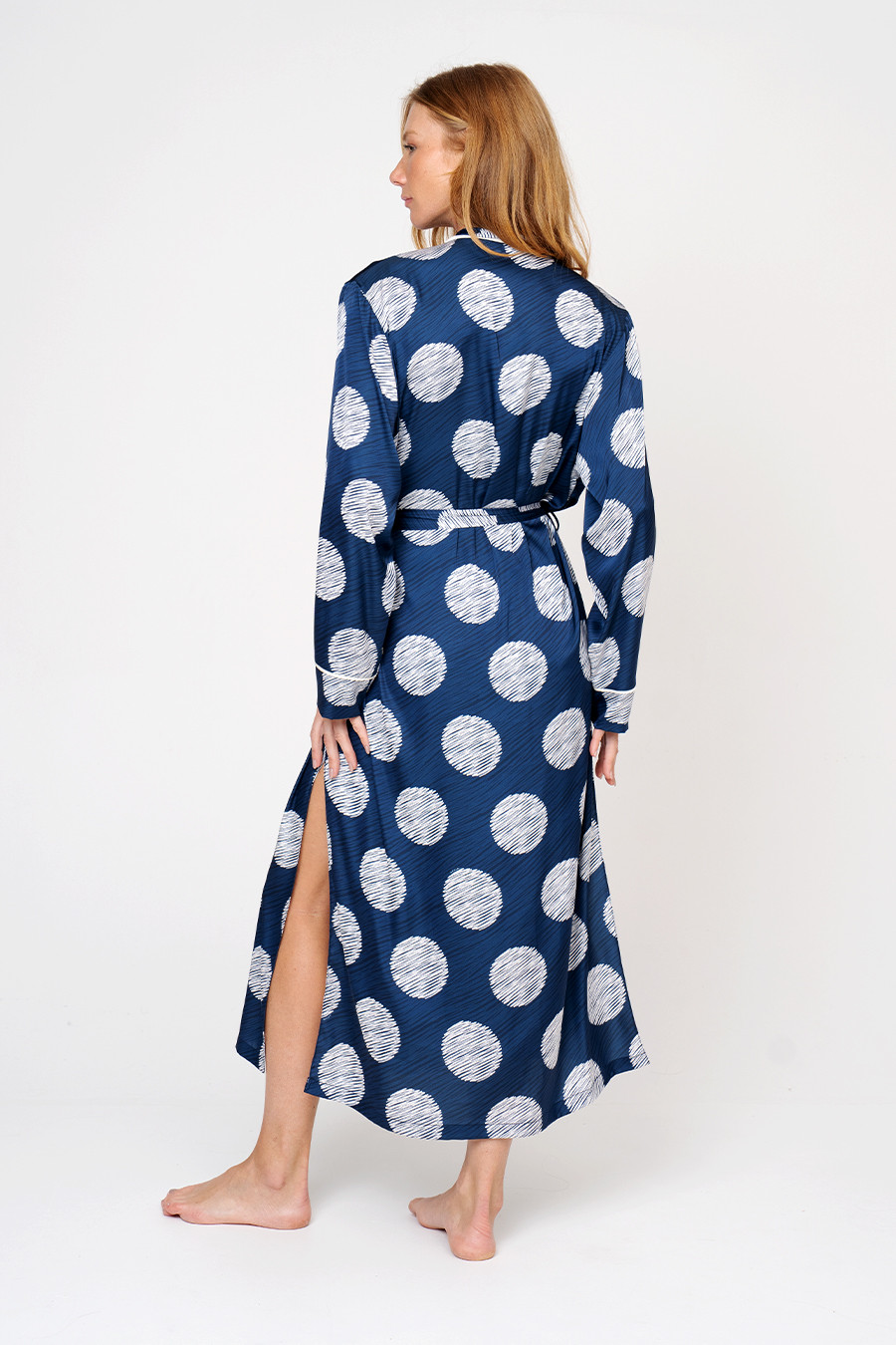 Camisola e Robe Longo Toque de Seda - Anoitecer Camisola e Robe Longo Toque de Seda - Anoitecer