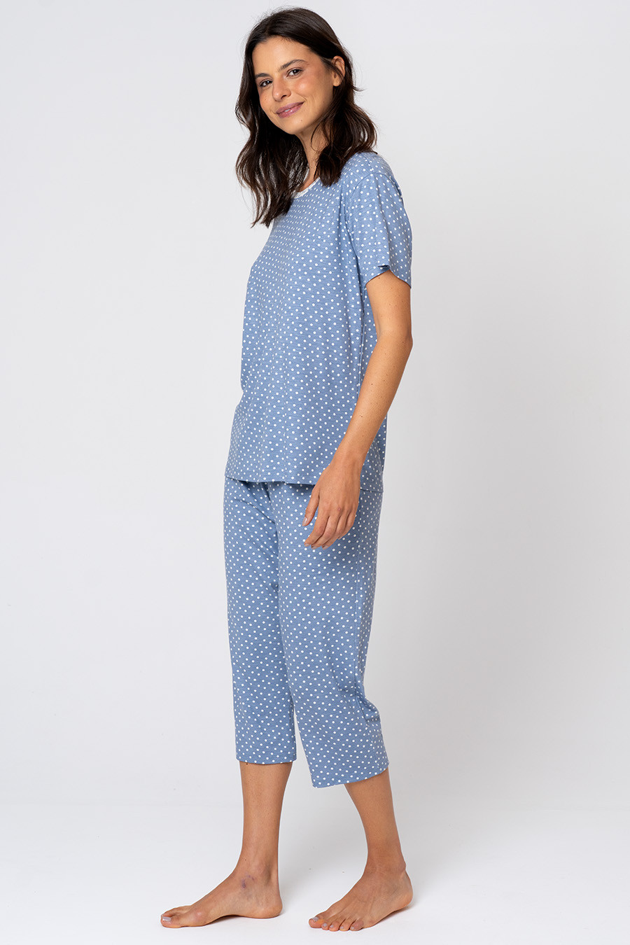 PIJAMA PESCADOR FEMININO EM VISCOSE - MINI POÁ