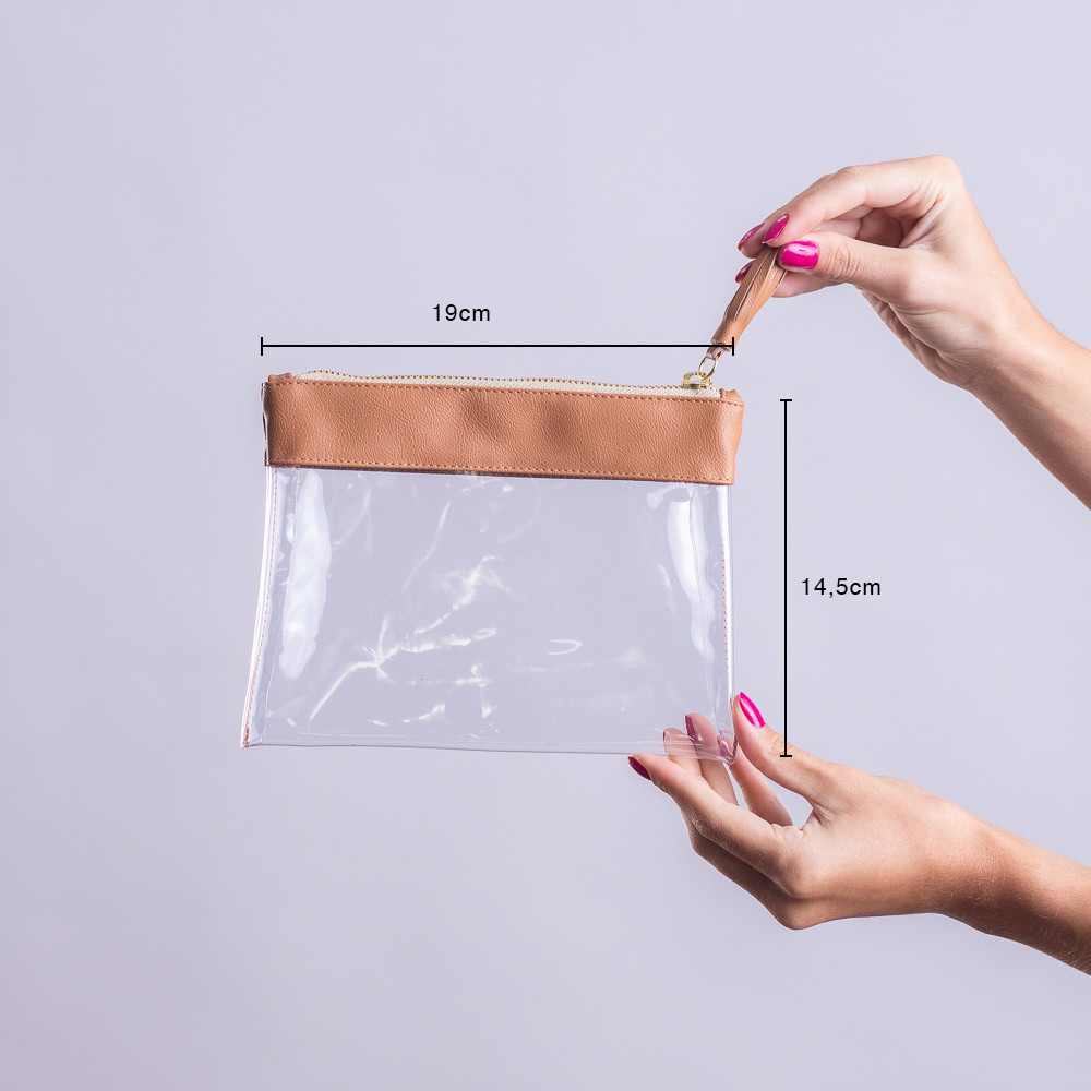 Mini Necessaire Cris Estampa Flor Mini Necessaire Cris Estampa Flor