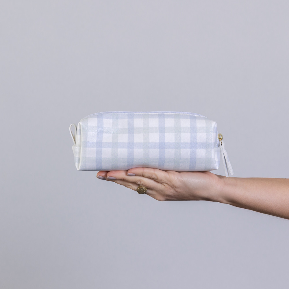 Estojo Manu Estampa Xadrez Estojo Manu Estampa Xadrez