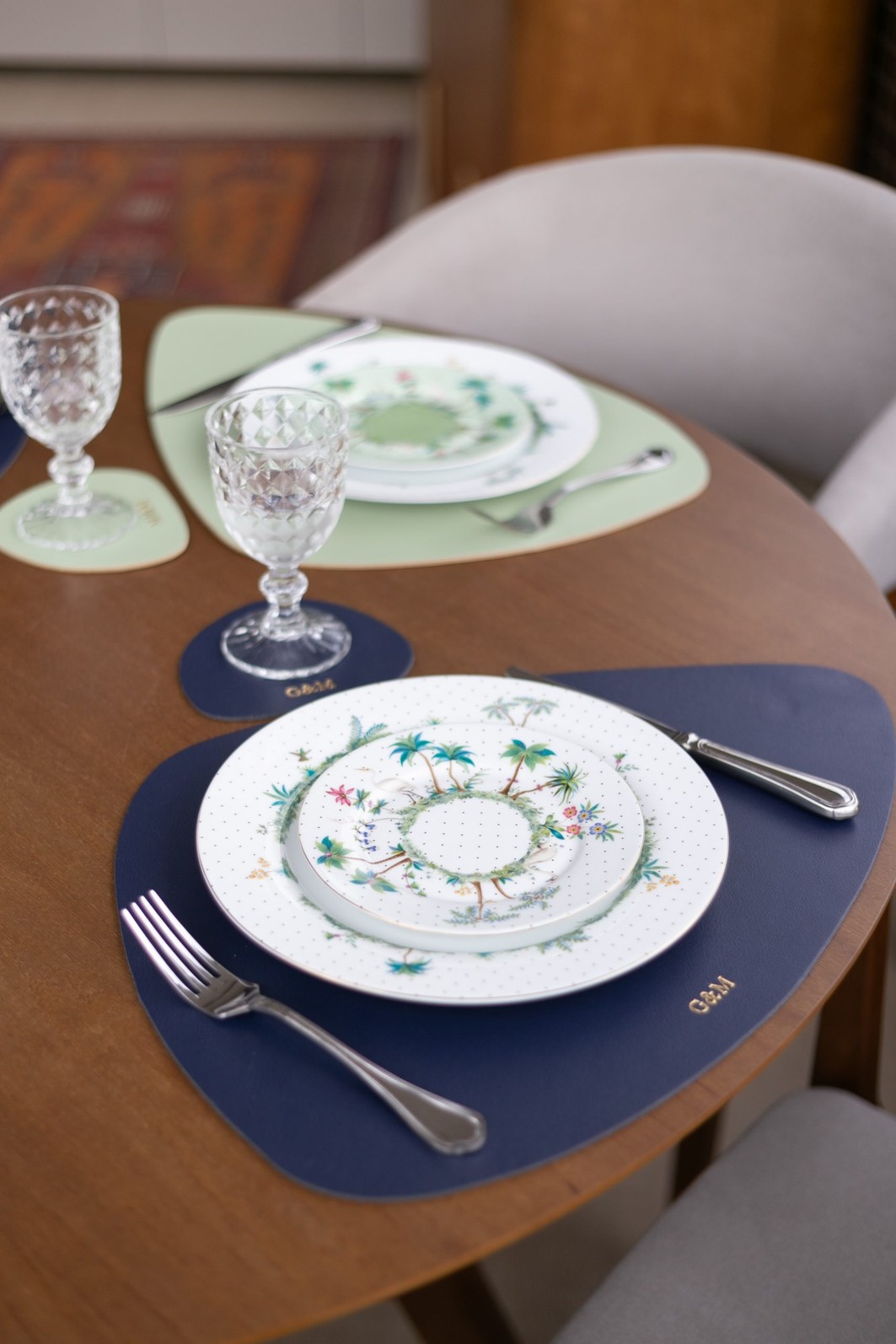 Jogo americano + porta copo Cuca Jogo americano + porta copo Cuca