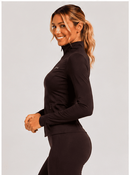 Jaqueta marrom feminina fitness - GRIND FORGED Jaqueta marrom feminina fitness - GRIND FORGED