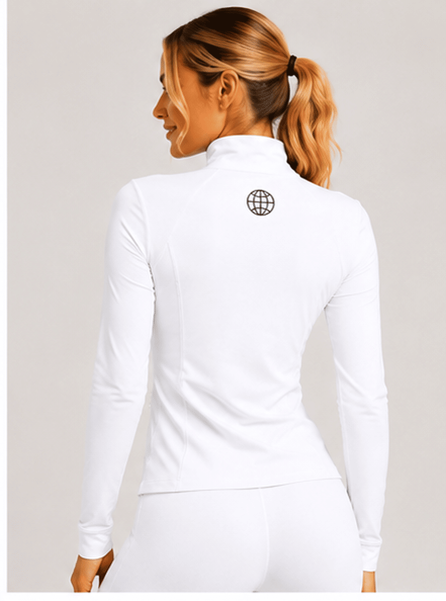 Jaqueta off-white feminina fitness - GRIND FORGED Jaqueta off-white feminina fitness - GRIND FORGED
