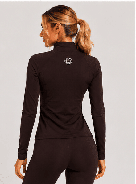 Jaqueta marrom feminina fitness - GRIND FORGED Jaqueta marrom feminina fitness - GRIND FORGED