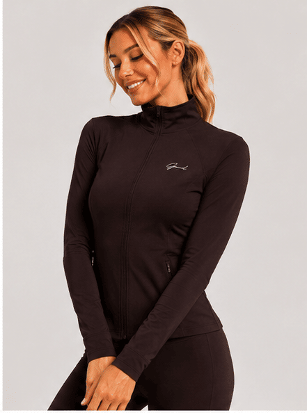 Jaqueta marrom feminina fitness - GRIND FORGED Jaqueta marrom feminina fitness - GRIND FORGED