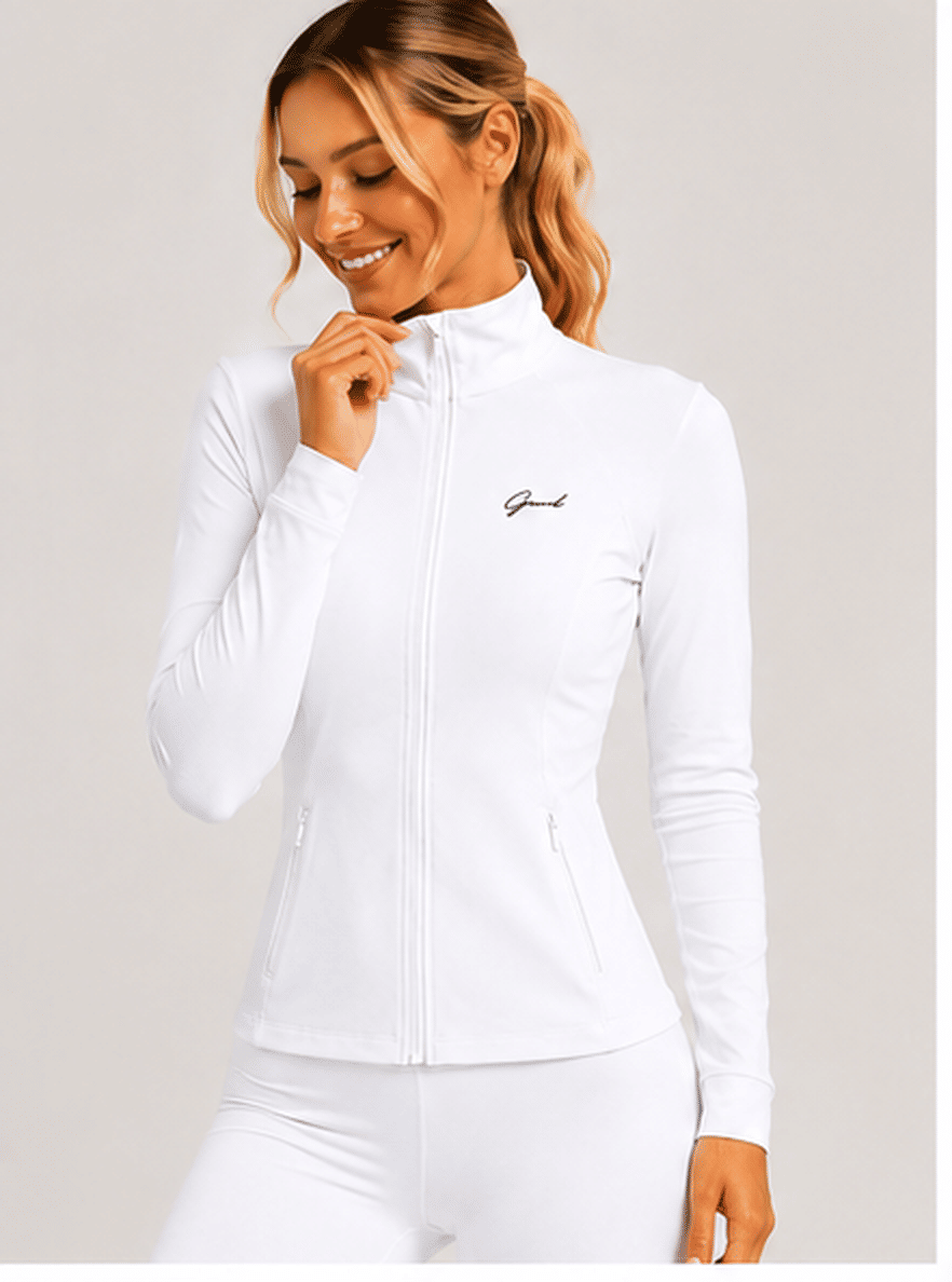Jaqueta off-white feminina fitness - GRIND FORGED Jaqueta off-white feminina fitness - GRIND FORGED
