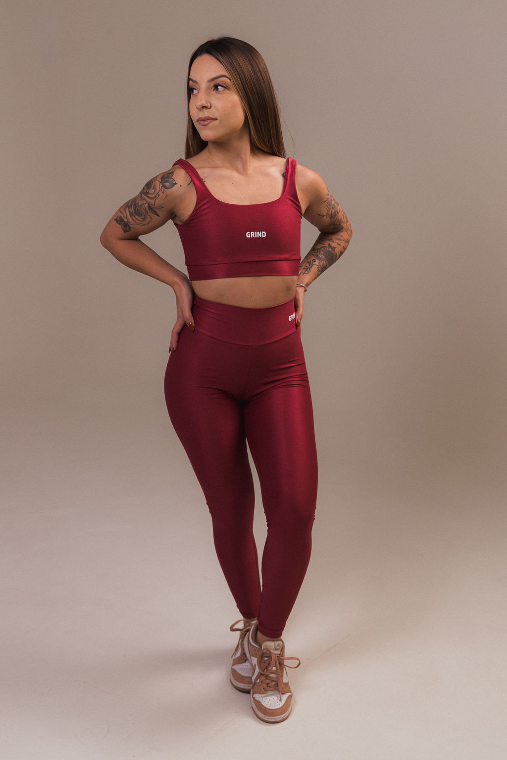 Conjunto Top GRIND FORGED + Legging FORGED - Cereja Conjunto Top GRIND FORGED + Legging FORGED - Cereja