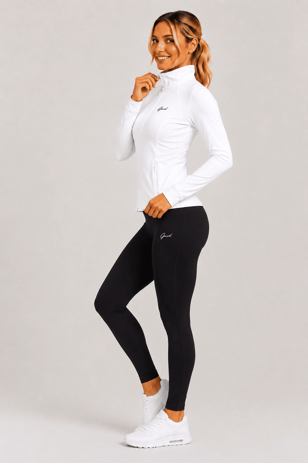 Jaqueta off-white feminina fitness - GRIND FORGED Jaqueta off-white feminina fitness - GRIND FORGED