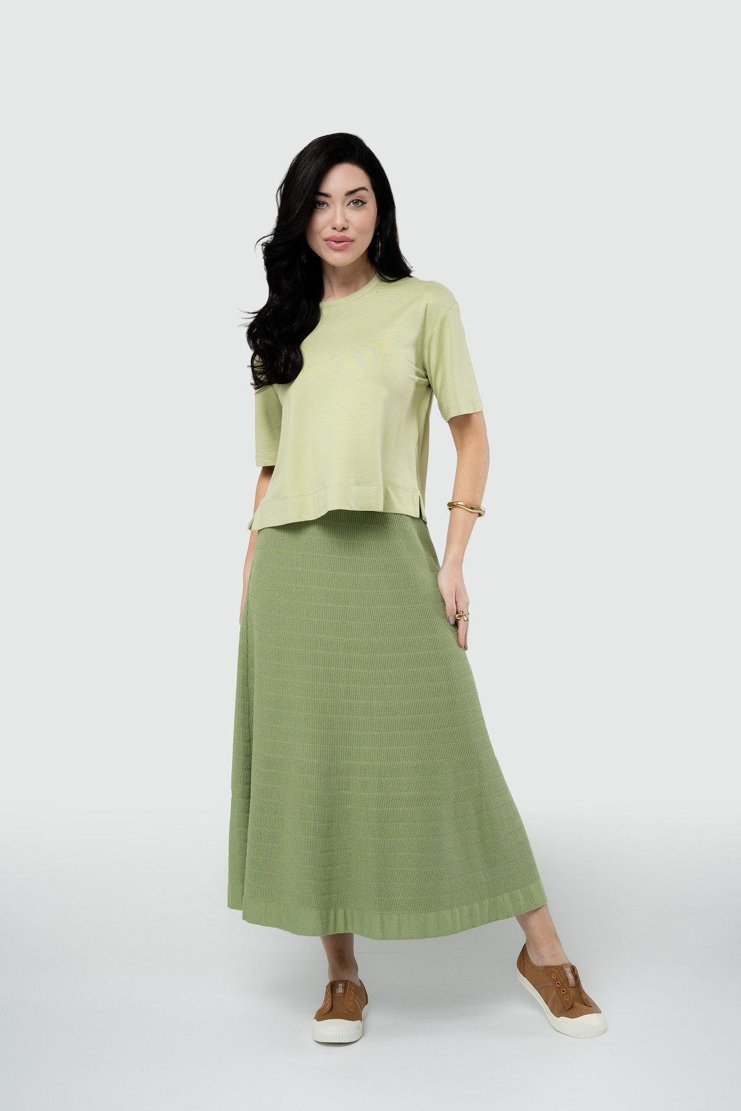 Blusa Oversized com Manga - Verde Blusa Oversized com Manga - Verde