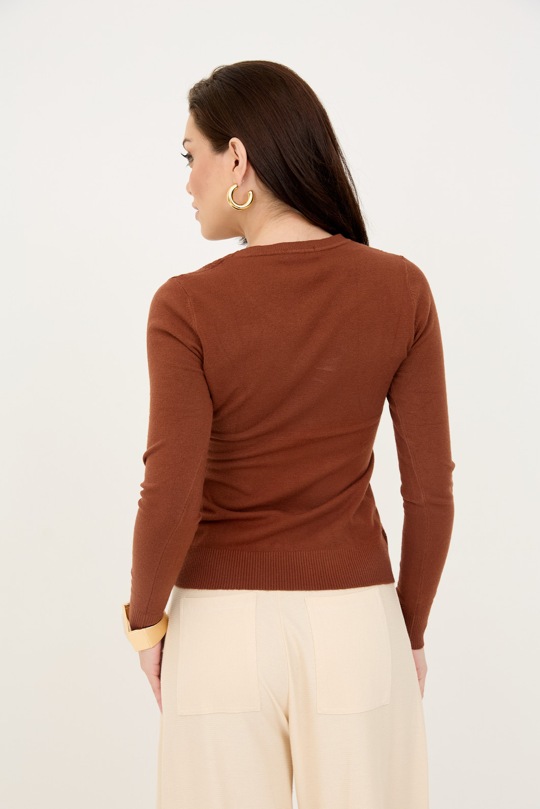 Blusa em Tricot Lyon - Chocolate Blusa em Tricot Lyon - Chocolate